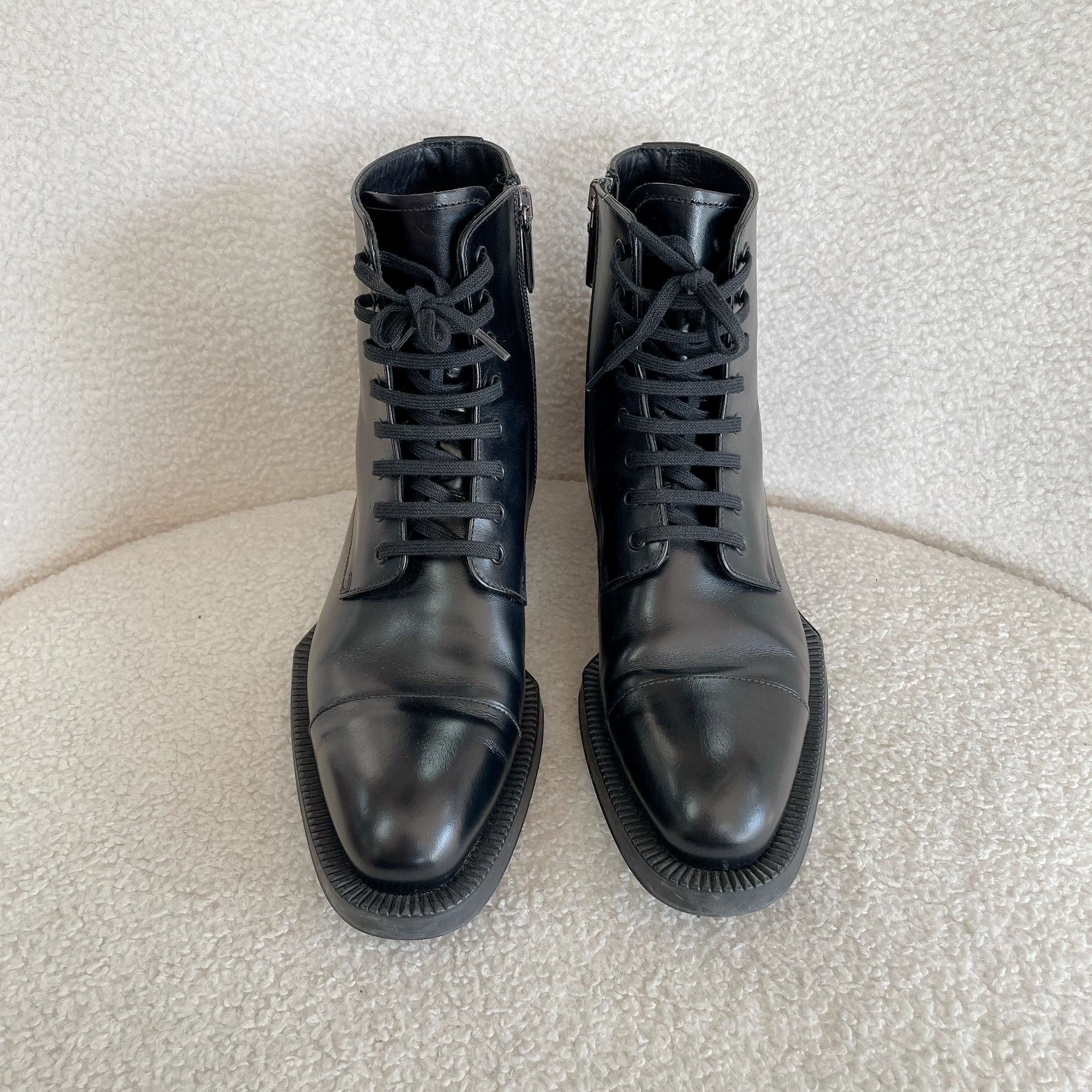 Prada Prada black short boots 35.5 Size US 5.5 / IT 35.5 - 2 Thumbnail