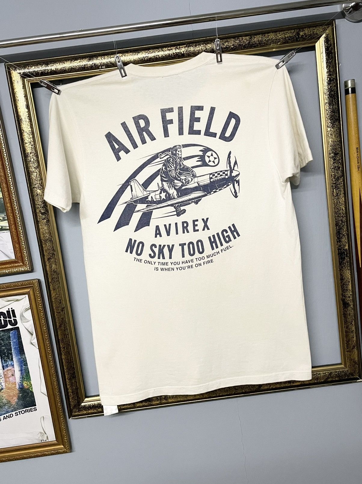 Avirex Vintage Designer Avirex ‘ No Sky To High ‘ Og Airfield Tee Size US S / EU 44-46 / 1 - 2 Thumbnail