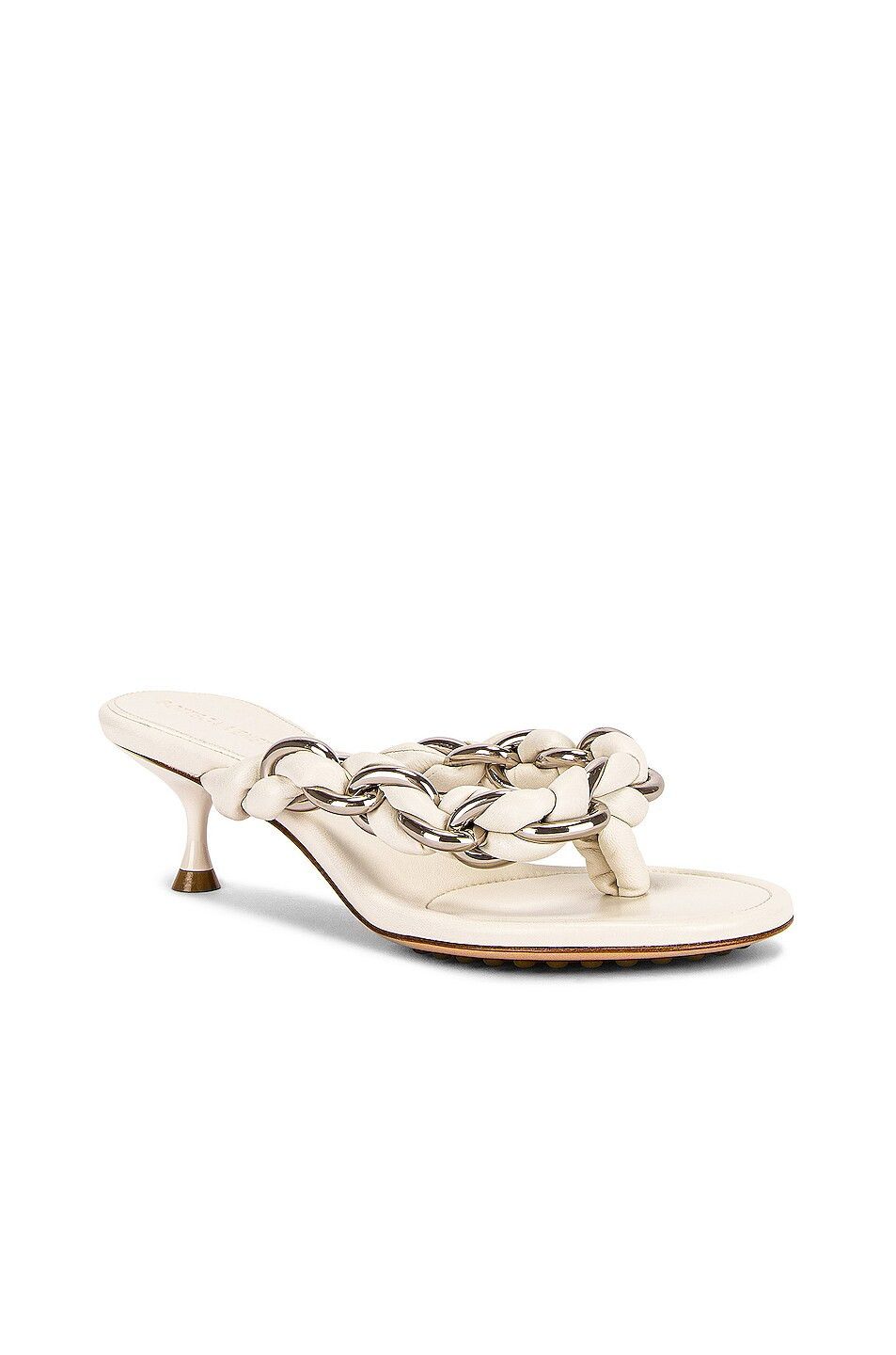 Bottega Veneta o1bcso1str0924 Dot Sandals in White Size US 9.5 / IT 39.5 - 2 Thumbnail