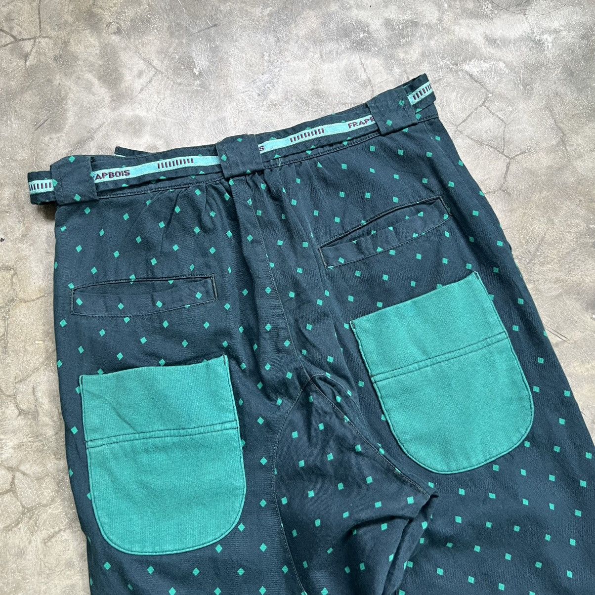 Issey Miyake Frapbois by Issey Miyake Fatigue Double Back Pocket Pants Size US 30 / EU 46 - 6 Thumbnail