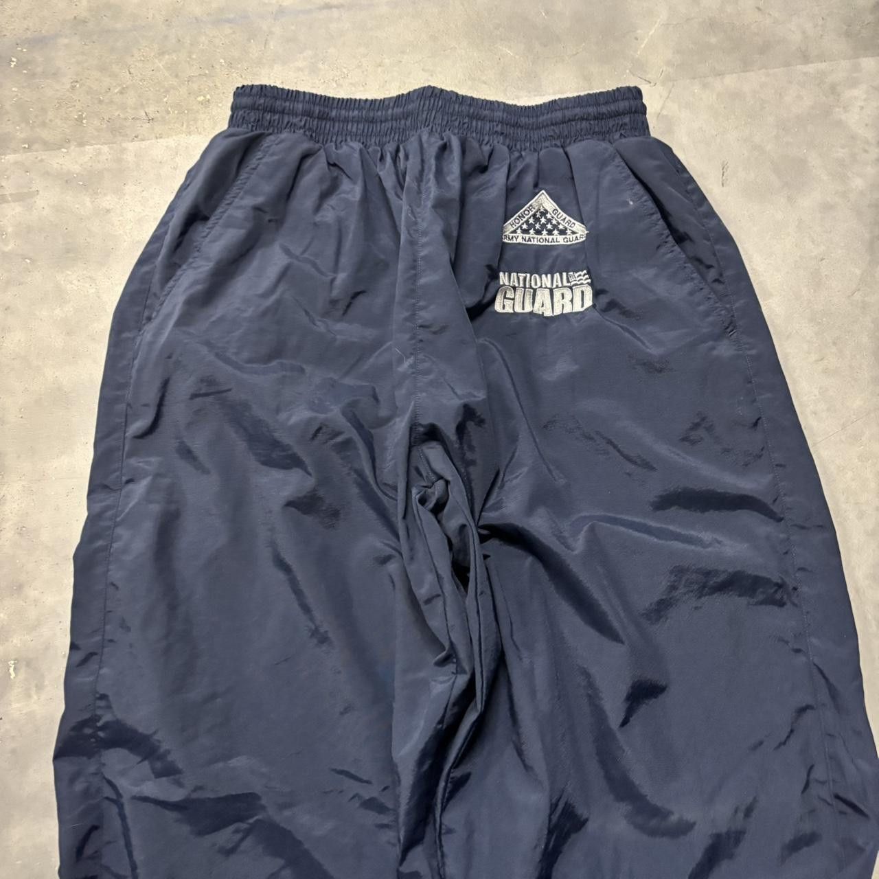 Japanese Brand × Vintage Crazy Vintage Y2K/2000s Baggy Navy Blue Streetwear Track Pants! Size US 30 / EU 46 - 4 Thumbnail