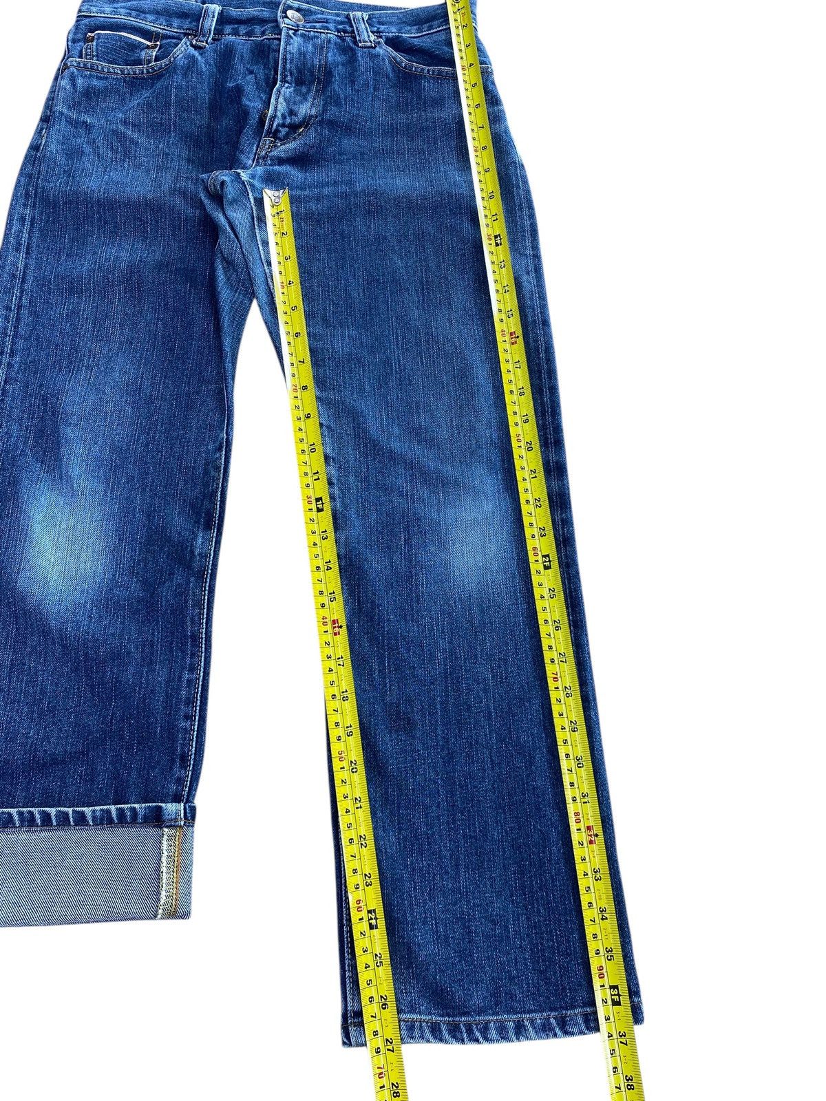 Uniqlo Uniqlo X Selvage Blue Wash Style Straight Leg Jeans Size US 31 - 8 Thumbnail