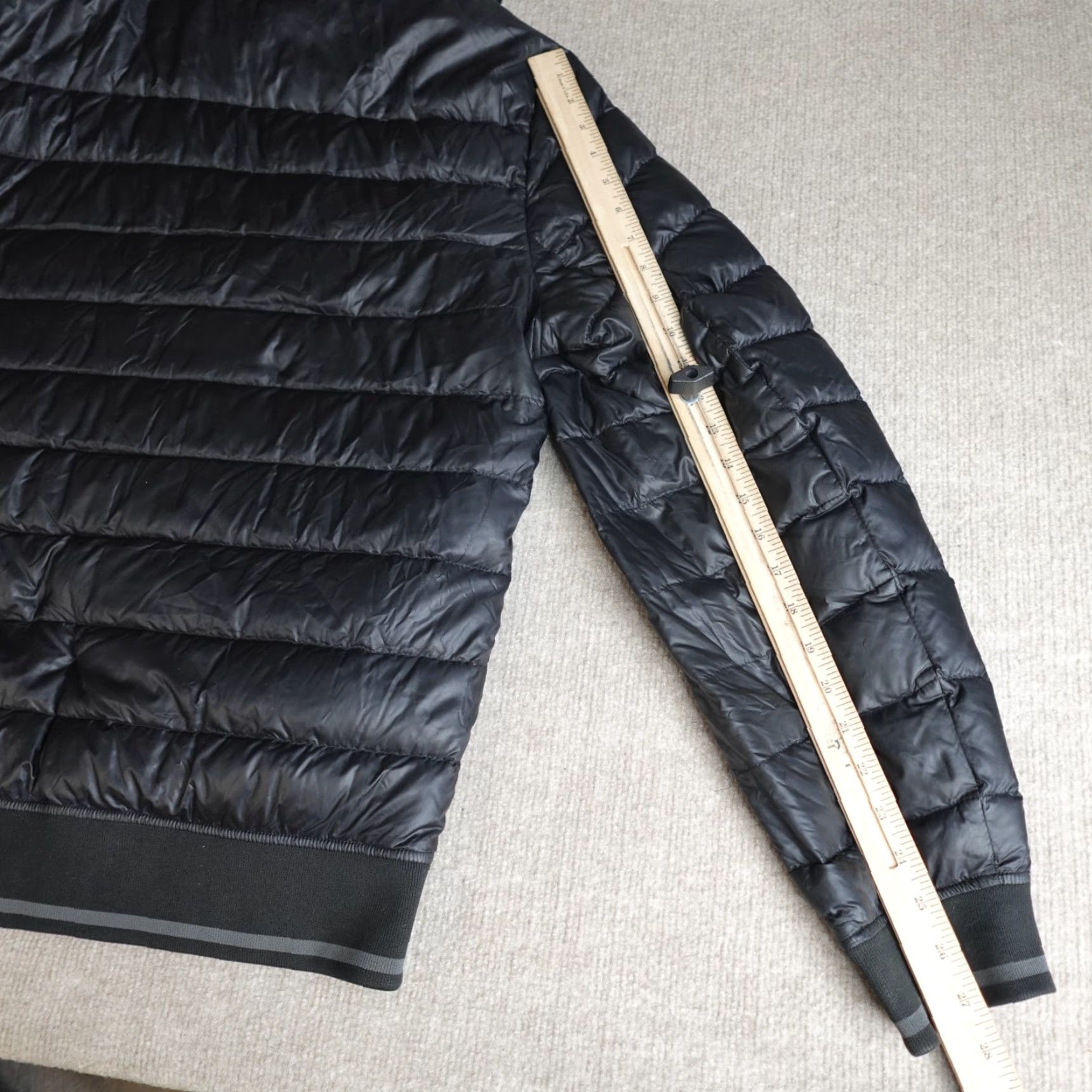 Lululemon Lululemon Mens Jacket XL Black Full Zip Down Filled Removable Hood Nylon Blended Fabric Basic Jacket Spring Summer Fall Mens Size US XL / EU 56 / 4 - 5 Thumbnail