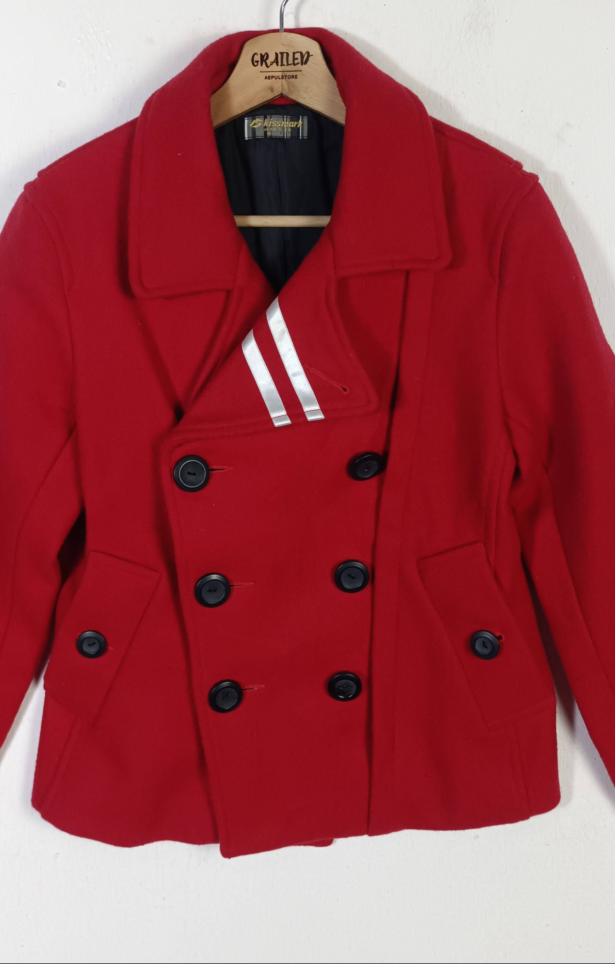 🇯🇵Biker Jacket Wool Double Breast Kiismark Japan