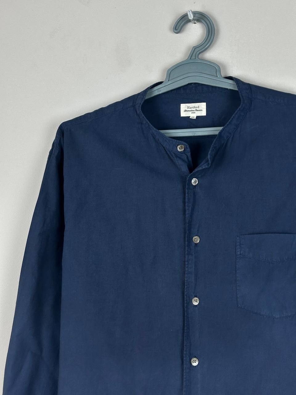 Hartford Hartford Scandinavian Stand Collar Navy Shirts Size: XXL Size US XXL / EU 58 / 5 - 3 Thumbnail