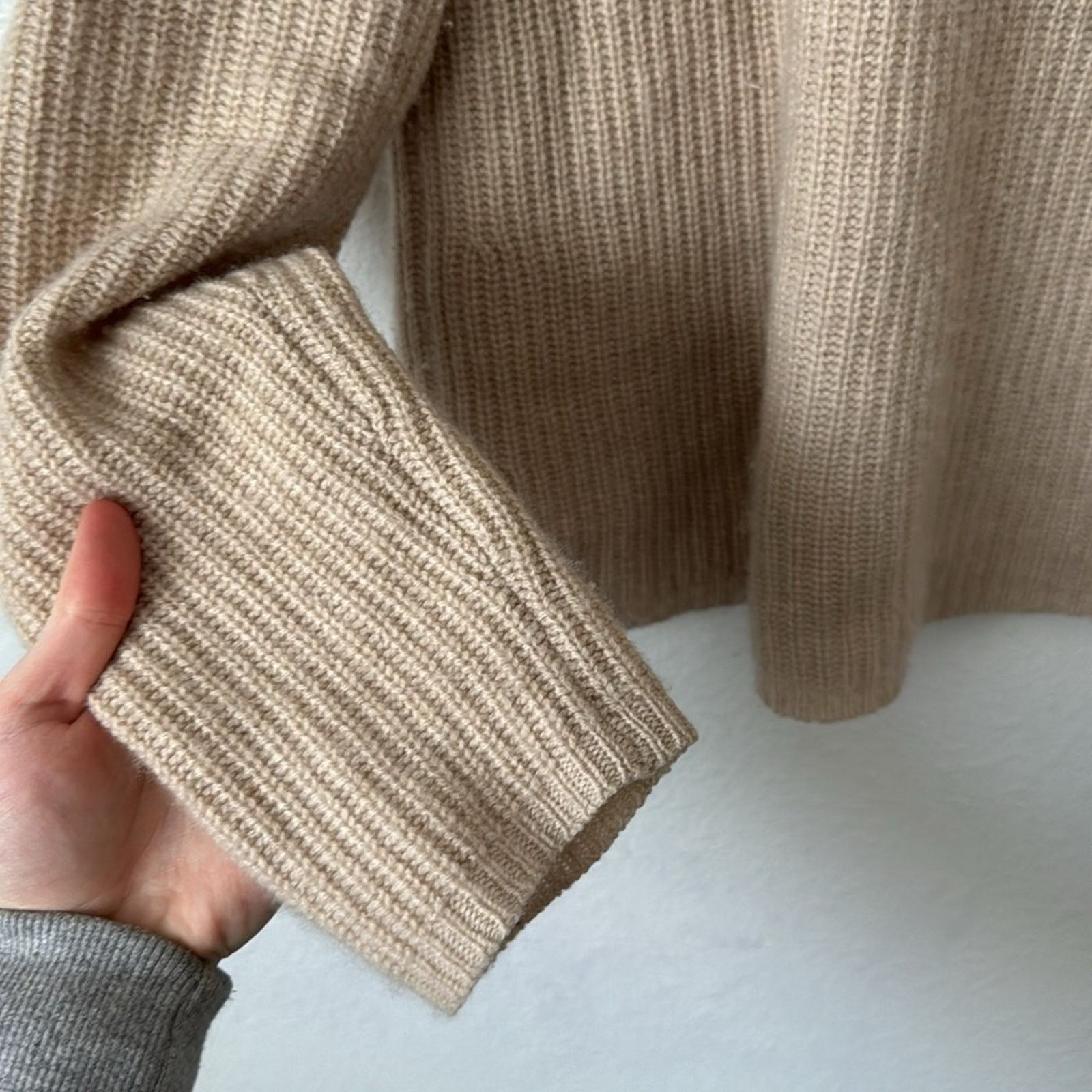 Other Jenni Kayne L Cashmere Fisherman Sweater in Oatmeal Size L / US 10 / IT 46 - 8 Thumbnail