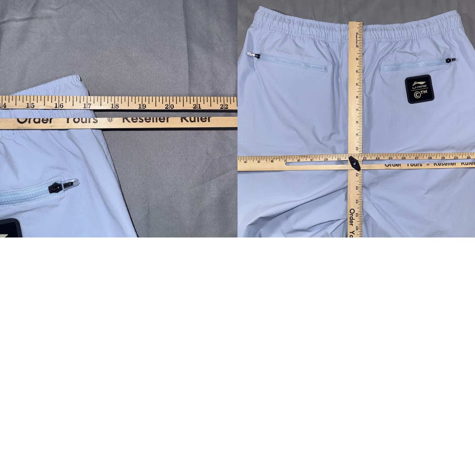 Li-Ning Li-Ning Shorts Mens Large Blue Cordura Drawstring Pocket Running Athletic Quick Dry Breathable Pockets Slim? Relaxed Size US 33 - 8 Thumbnail
