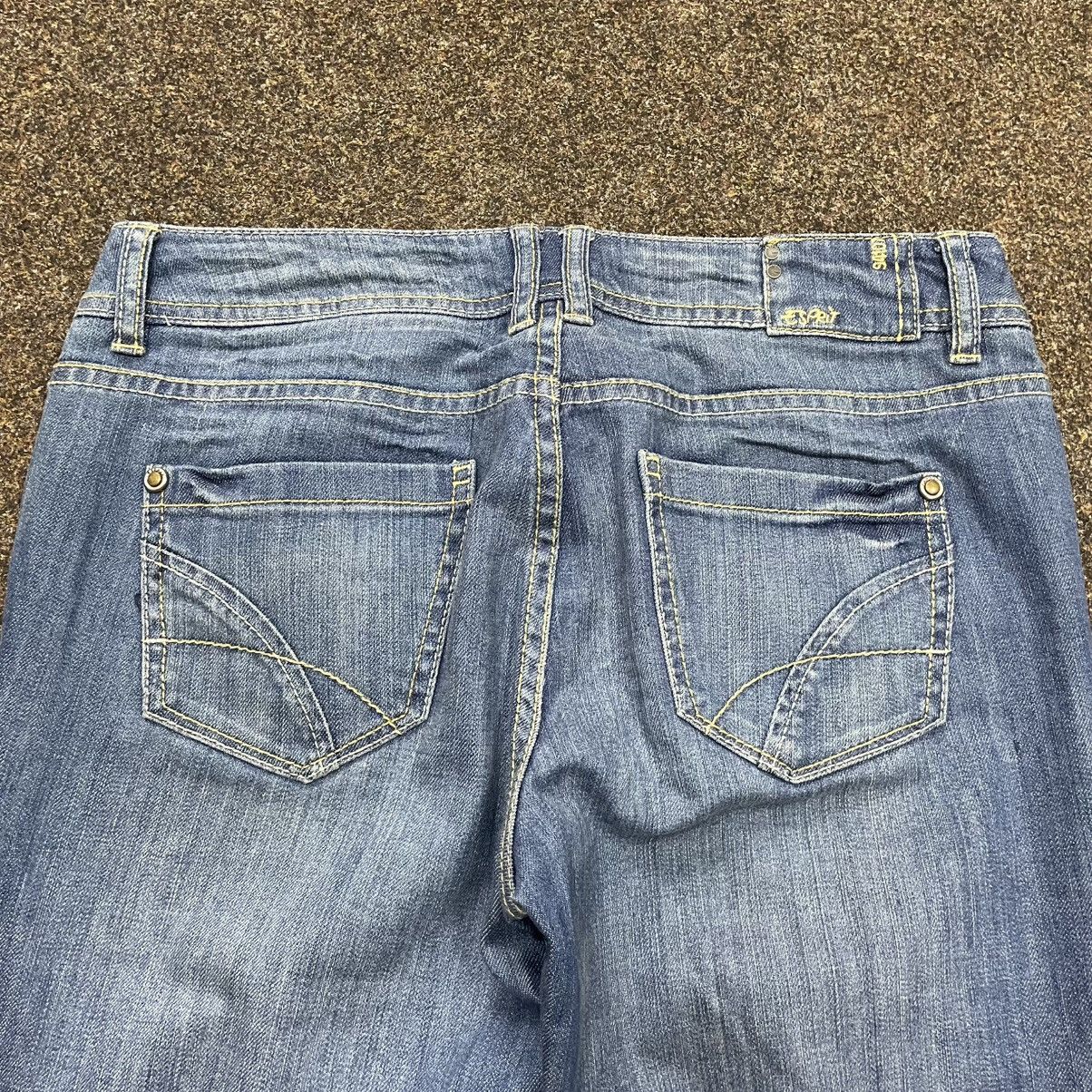 Vintage Y2K Wide Leg Baggy Jeans Faded Bootcut Skate Streetwear Logo Size 32" / US 10 / IT 46 - 3 Thumbnail