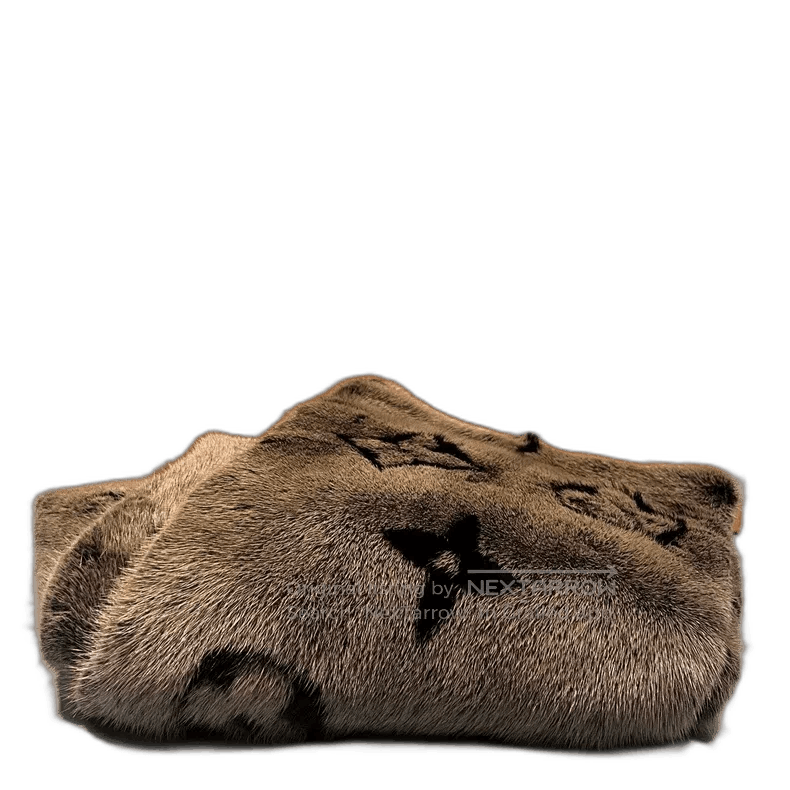 Louis Vuitton Louis Vuitton's latest gray mink fur full print logo scarf. Size ONE SIZE - 1 Thumbnail