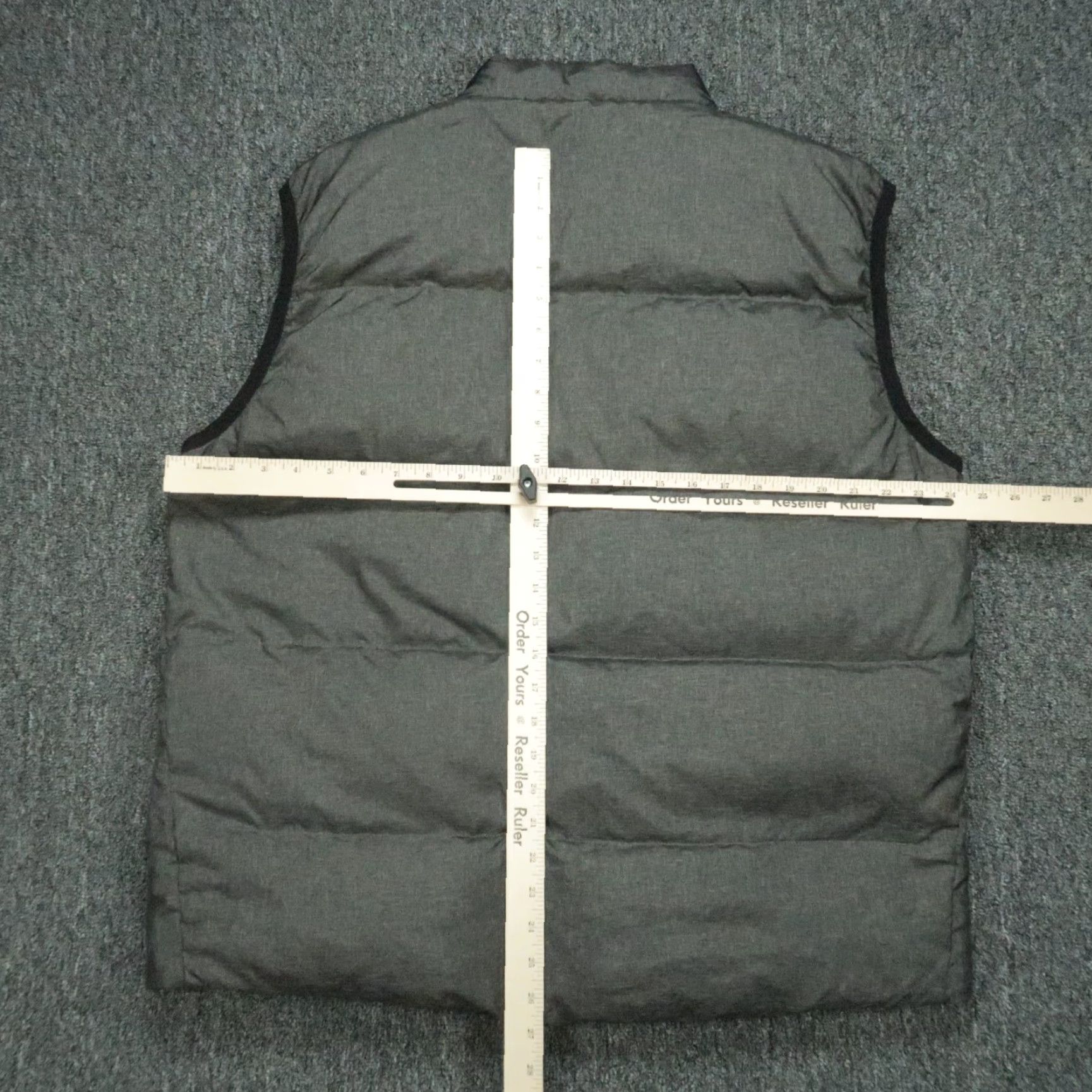 Theory Theory Vest Men's Puffer Jacket Full Zip Pockets Down Insulated Gray XXL Size US XXL / EU 58 / 5 - 7 Thumbnail