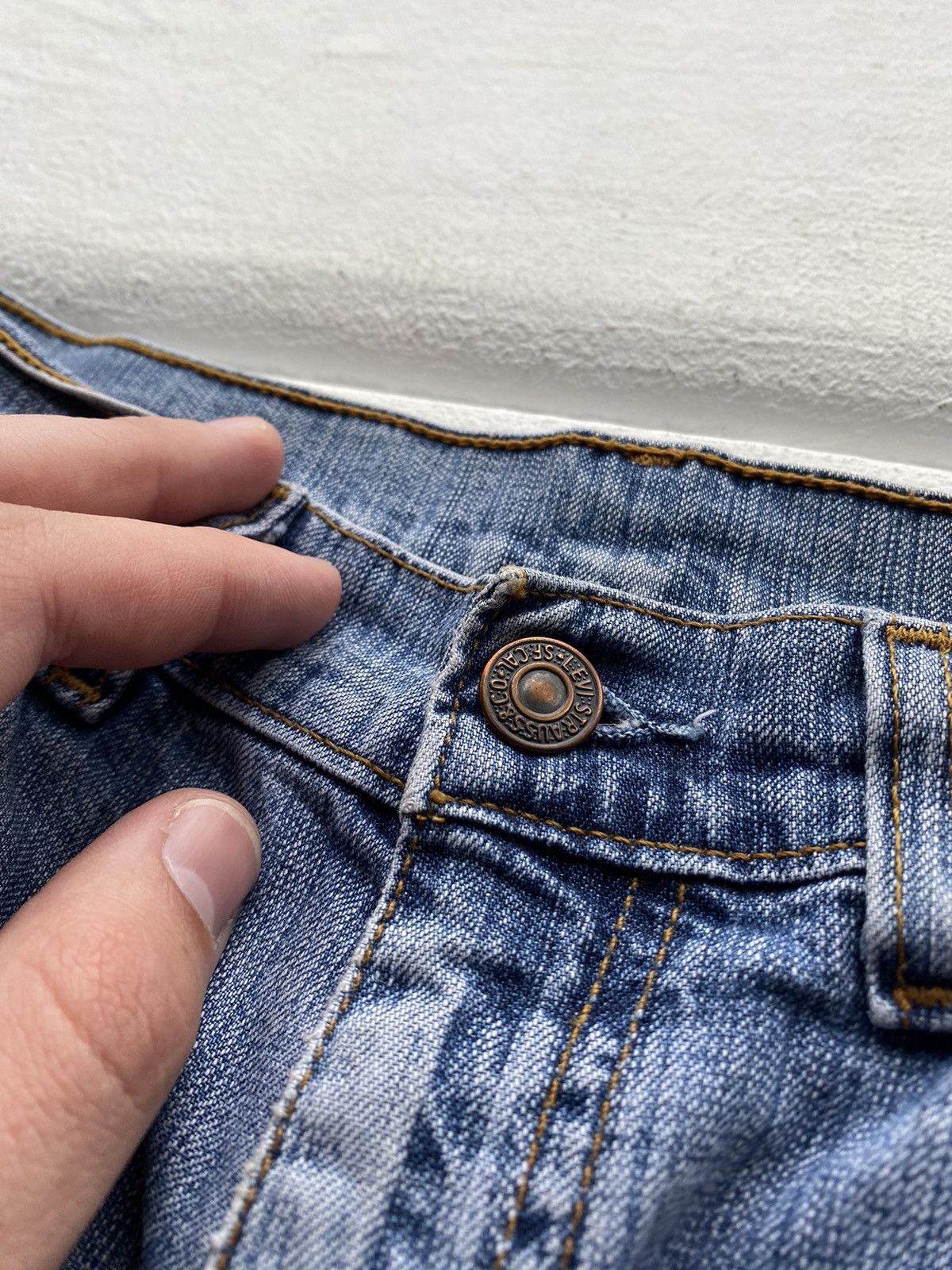 Levi's × Vintage 90s Levis Flare Bell Bottom 27 Dirty Distressed Womens Jeans Size 27" / US 4 / IT 40 - 6 Thumbnail
