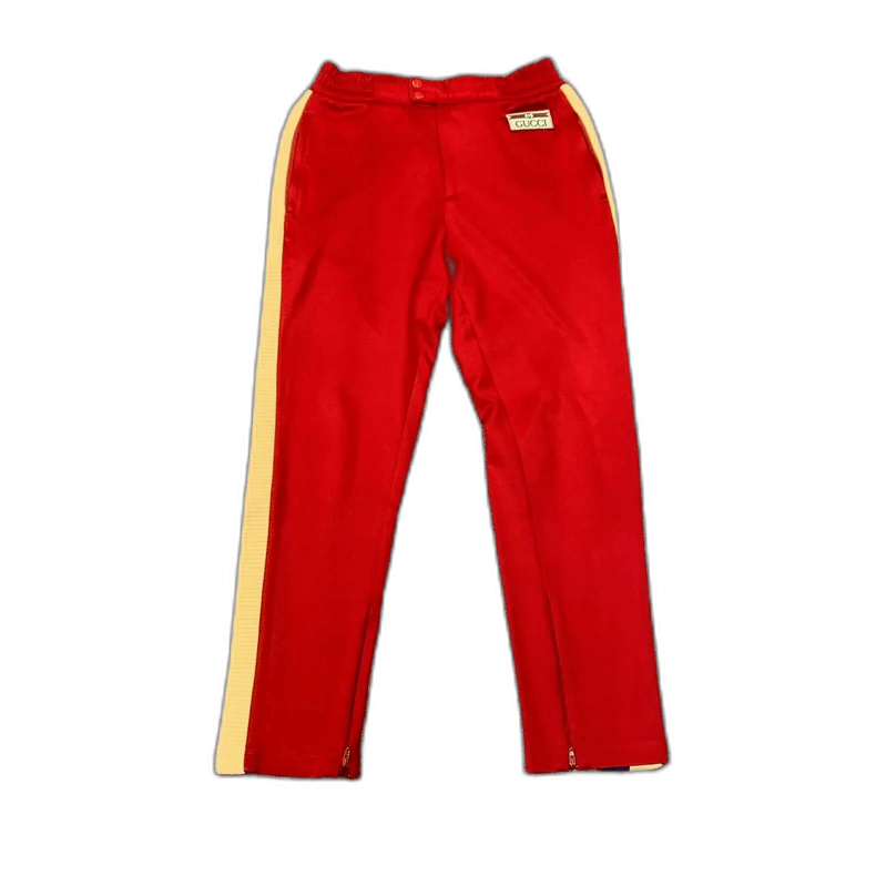 Gucci Gucci Red Logo Casual Pants with Stripes Size 23" - 1 Thumbnail