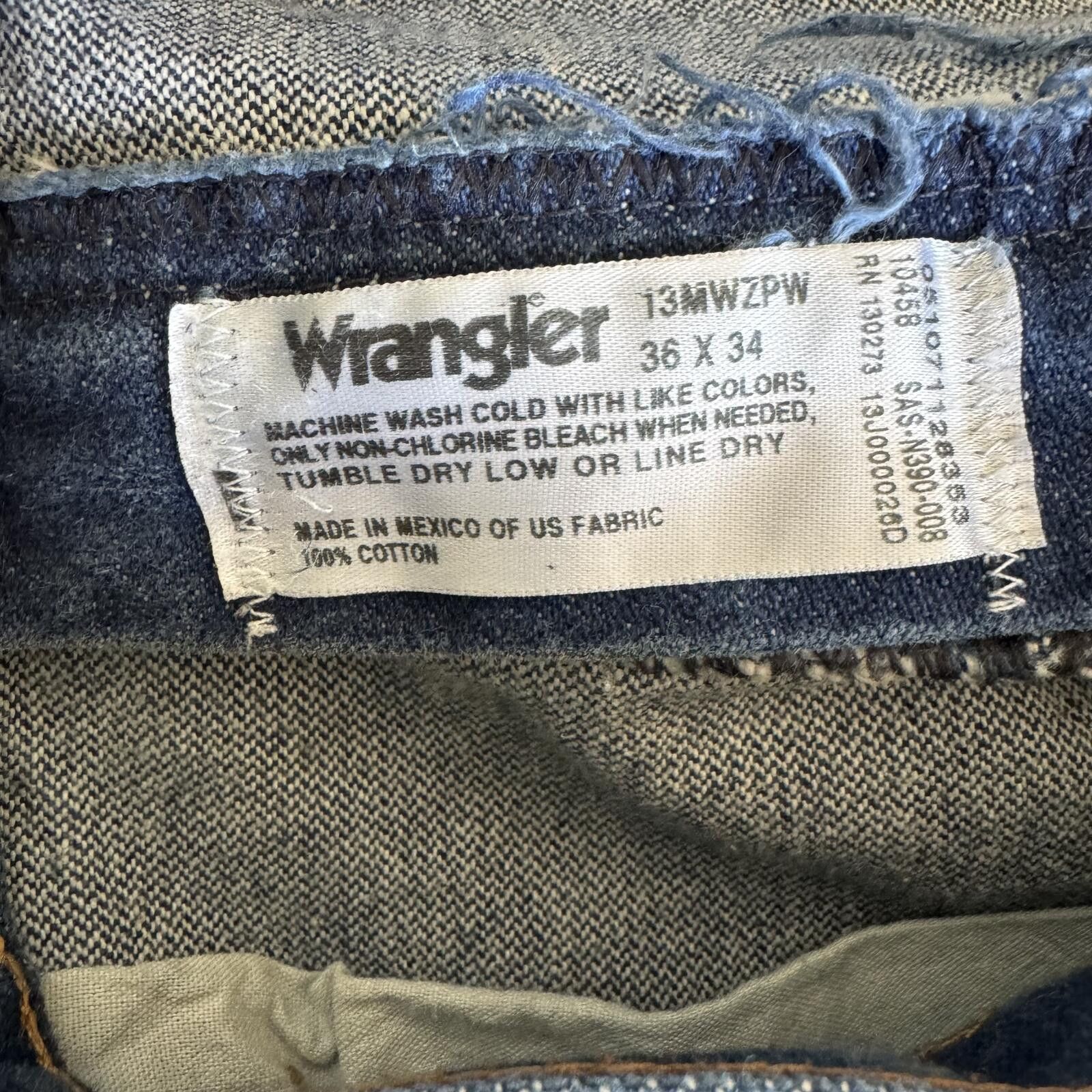 Wrangler Wrangler Classic 36X34 Blue Denim Jeans Size US 36 / EU 52 - 4 Thumbnail