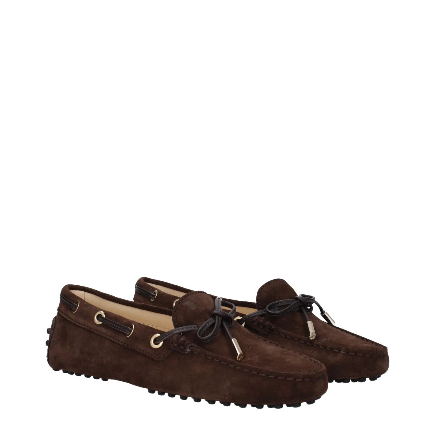 Tod's ob1o1e1224 Suede Loafers in Brown Size US 5.5 / IT 35.5 - 2 Thumbnail