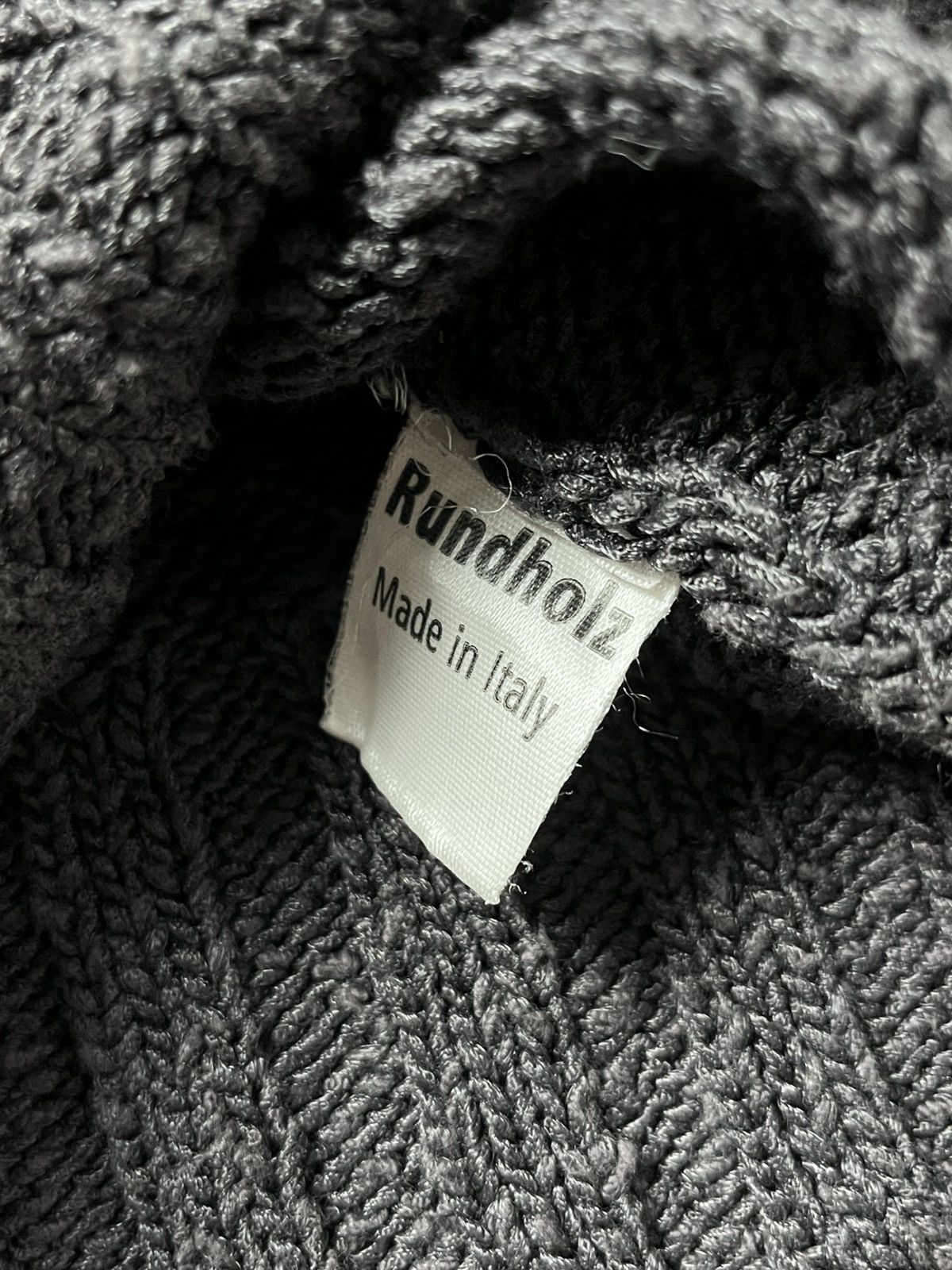 Rundholz 🔥90'S RUNHOLZ BLACK LABEL GOTHIC CROPPED KNIT SWEATER Size S / US 4 / IT 40 - 9 Thumbnail