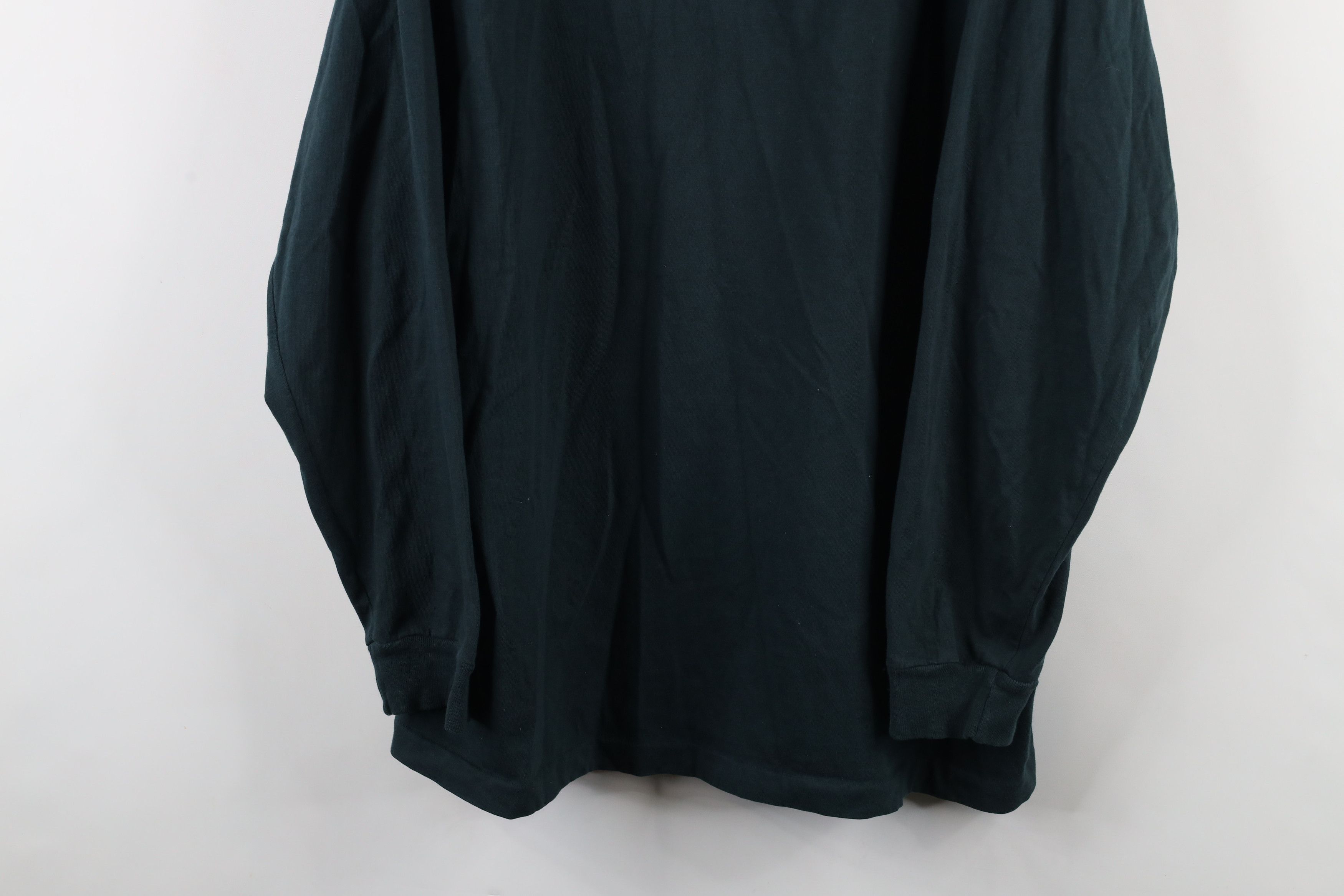 L.L. Bean × Vintage Vintage 90s LL Bean Blank Long Sleeve Henley T-Shirt Green Size US XL / EU 56 / 4 - 3 Thumbnail