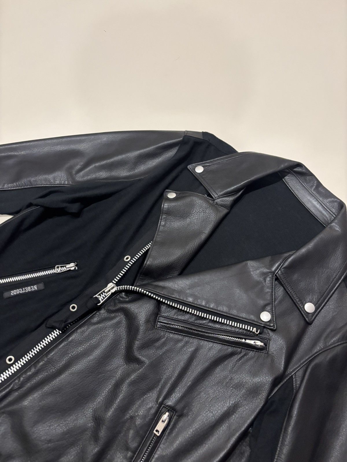 Undercover Undercover SS24 Rebelgods Hyrbid Cowhide Leather Jacket Size US M / EU 48-50 / 2 - 7 Thumbnail