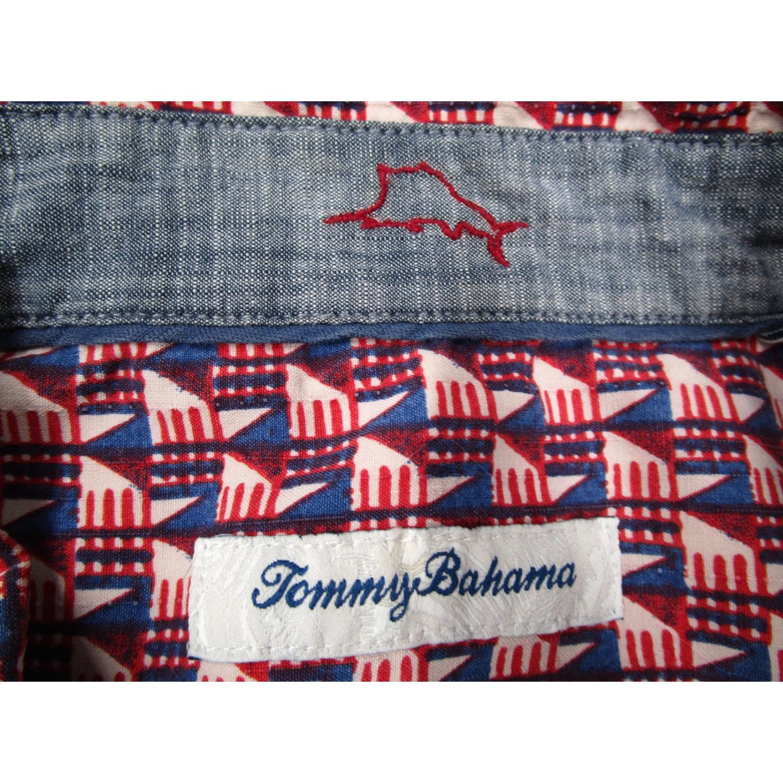 Tommy Bahama Tommy Bahama Silk Shirt Mens 2XL Geometric Multicolor Short Sleeve Button-Up Casual TB93 Size US XXL / EU 58 / 5 - 3 Thumbnail