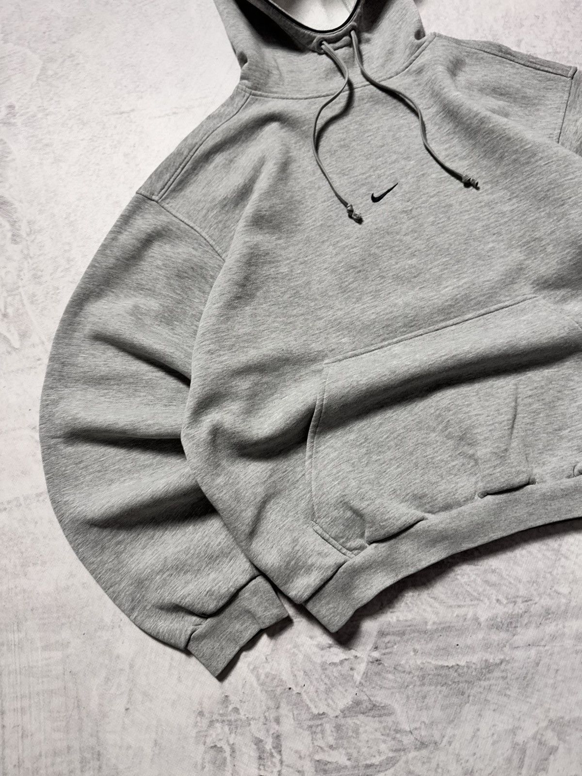Nike × Vintage 00s Nike Vintage Center Swoosh Boxy Fit Oversize Hoodie Y2K Size US M / EU 48-50 / 2 - 3 Thumbnail