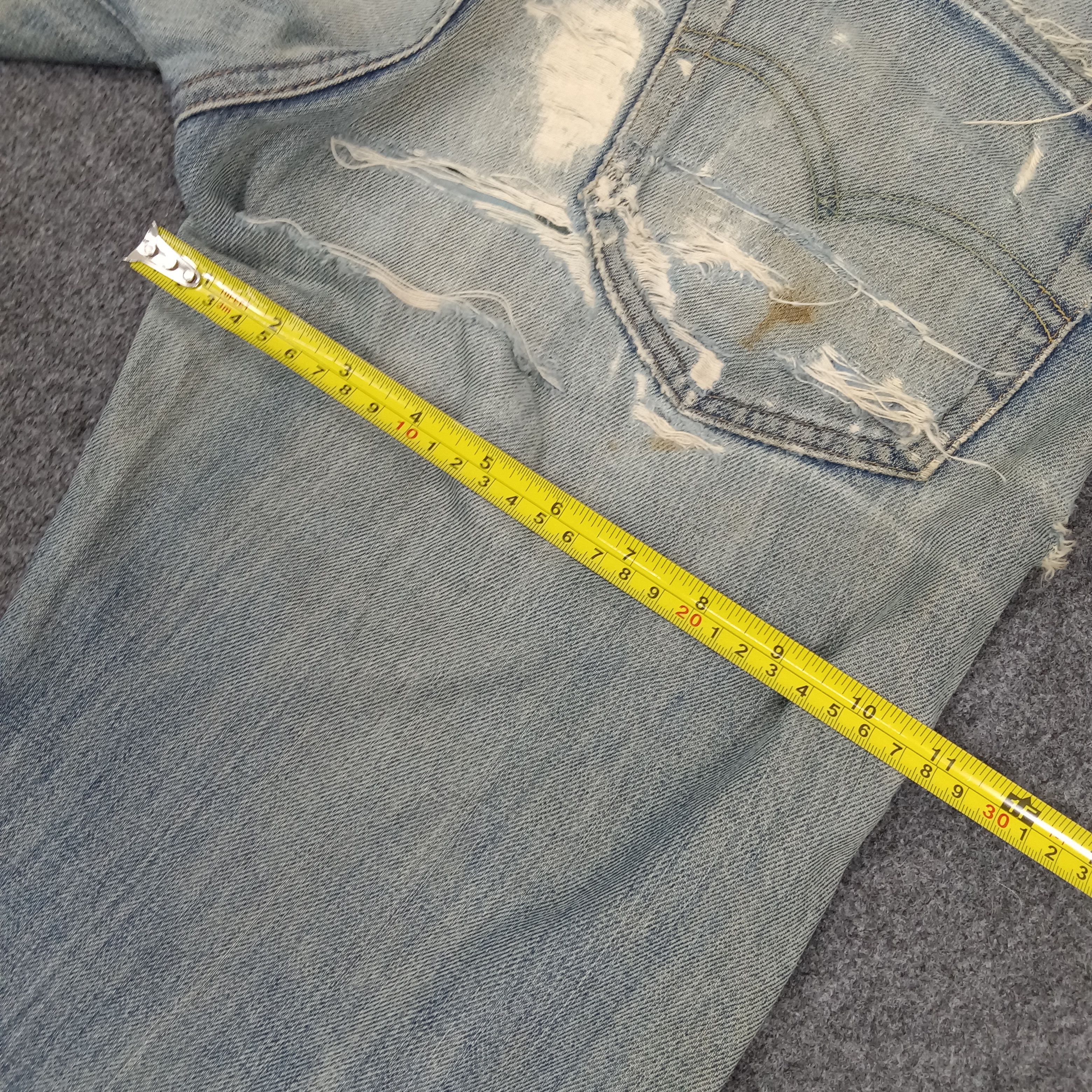 Levi's × Vintage Levi's 551 Z American Big E Distressed SelvedgeDenim Jeans Size US 29 - 13 Thumbnail