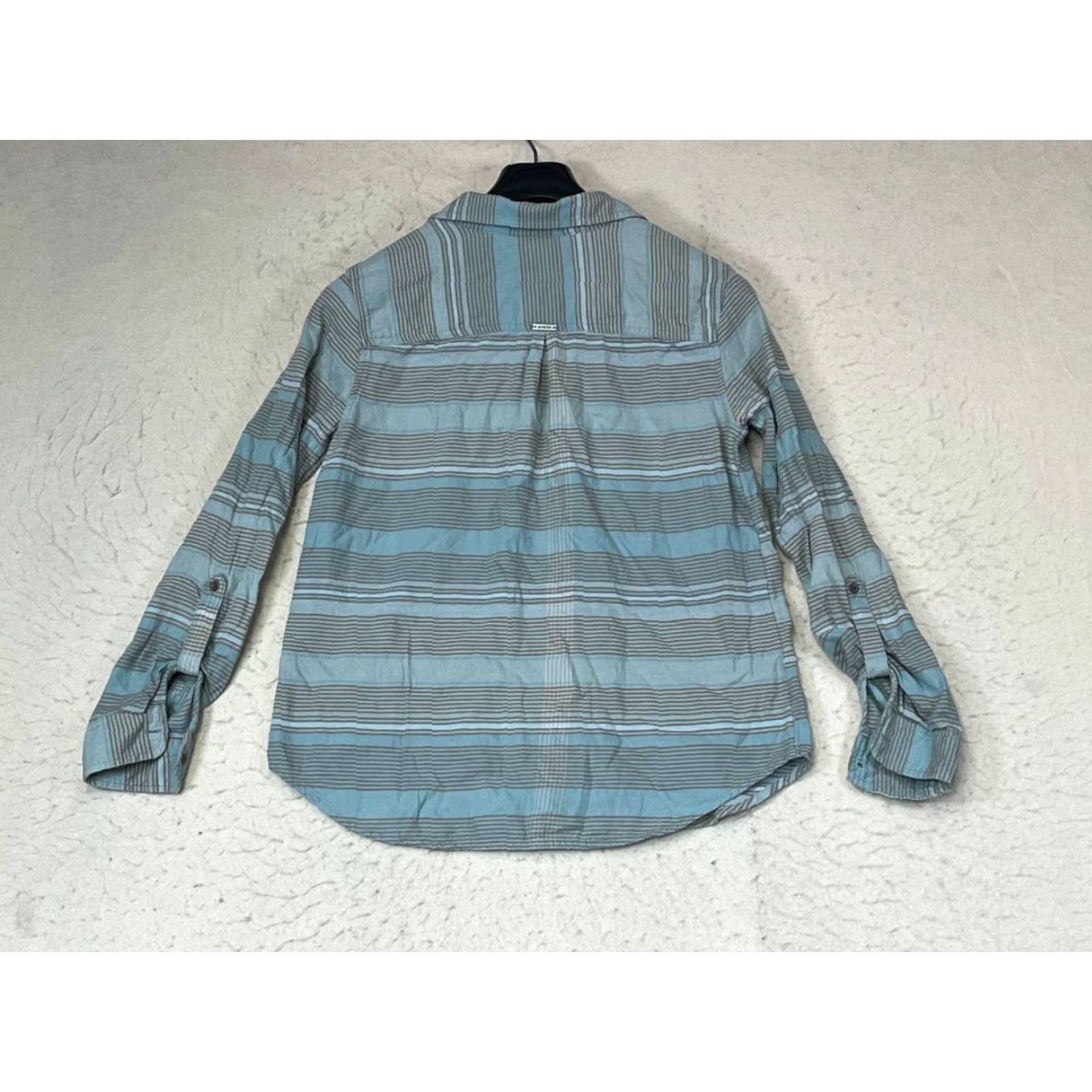 Prana prAna Striped Long Sleeve Flannel Button Down Women's XS Blouse Multicolor Shirt Womens XS Size XS / US 0-2 / IT 36-38 - 2 Thumbnail