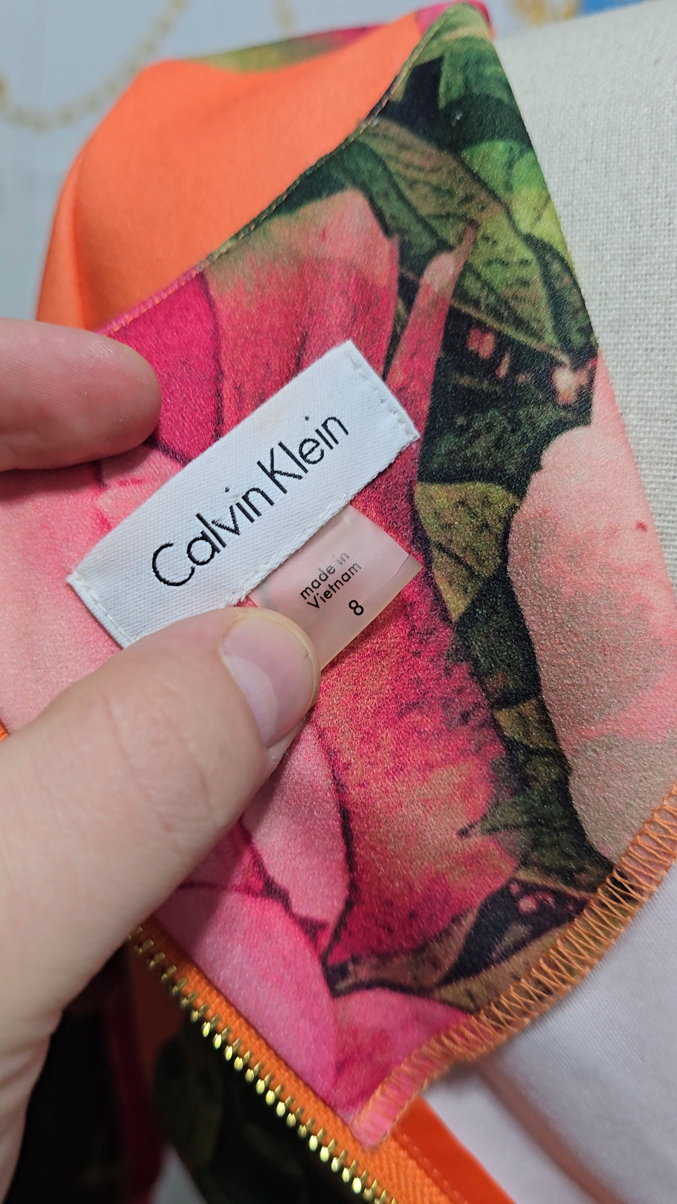 Calvin Klein CALVIN KLEIN dress women size MEDIUM flowers pattern Size M / US 6-8 / IT 42-44 - 6 Thumbnail
