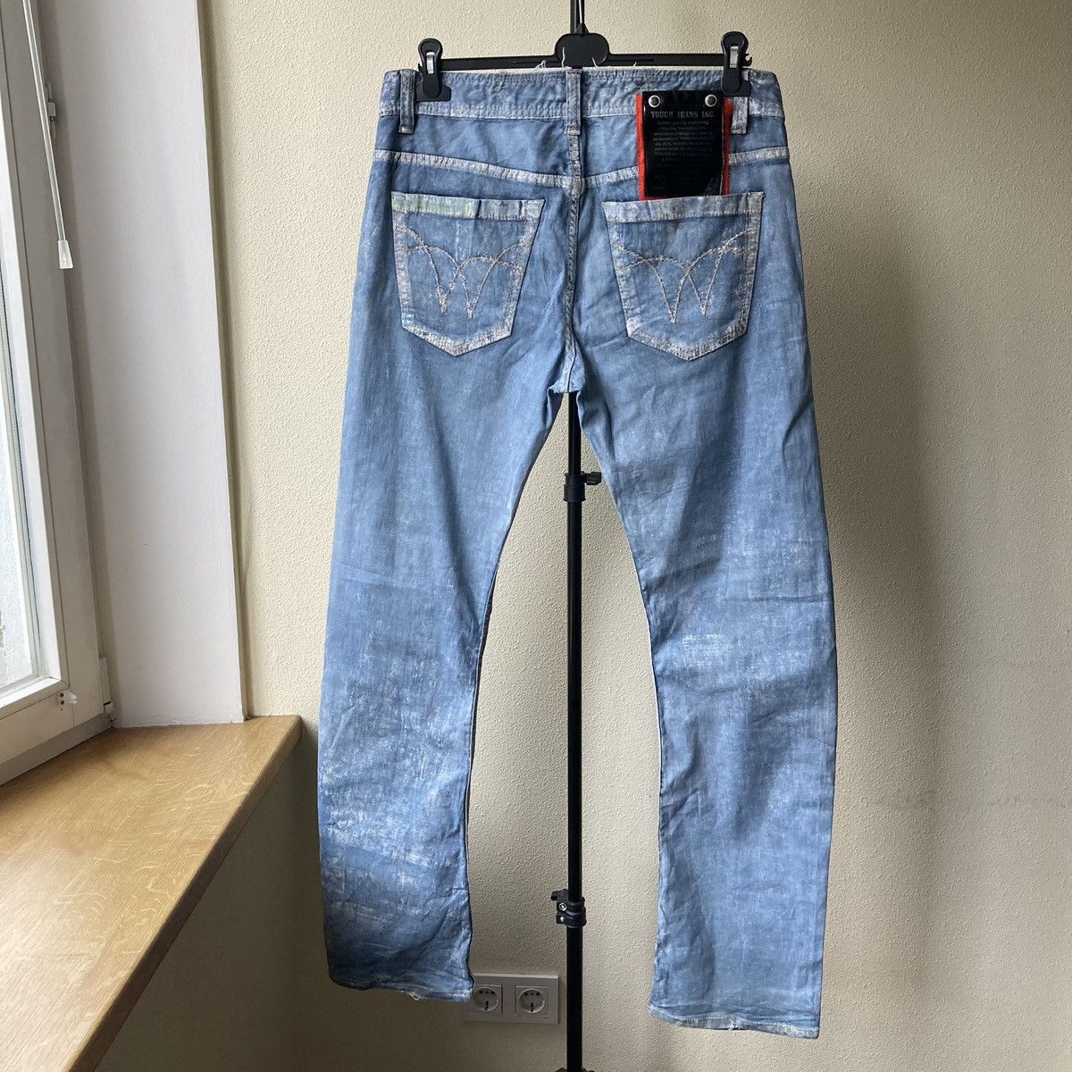Vintage Japan Newspaper Tough Jeans Patchwork Size US 32 / EU 48 - 4 Thumbnail