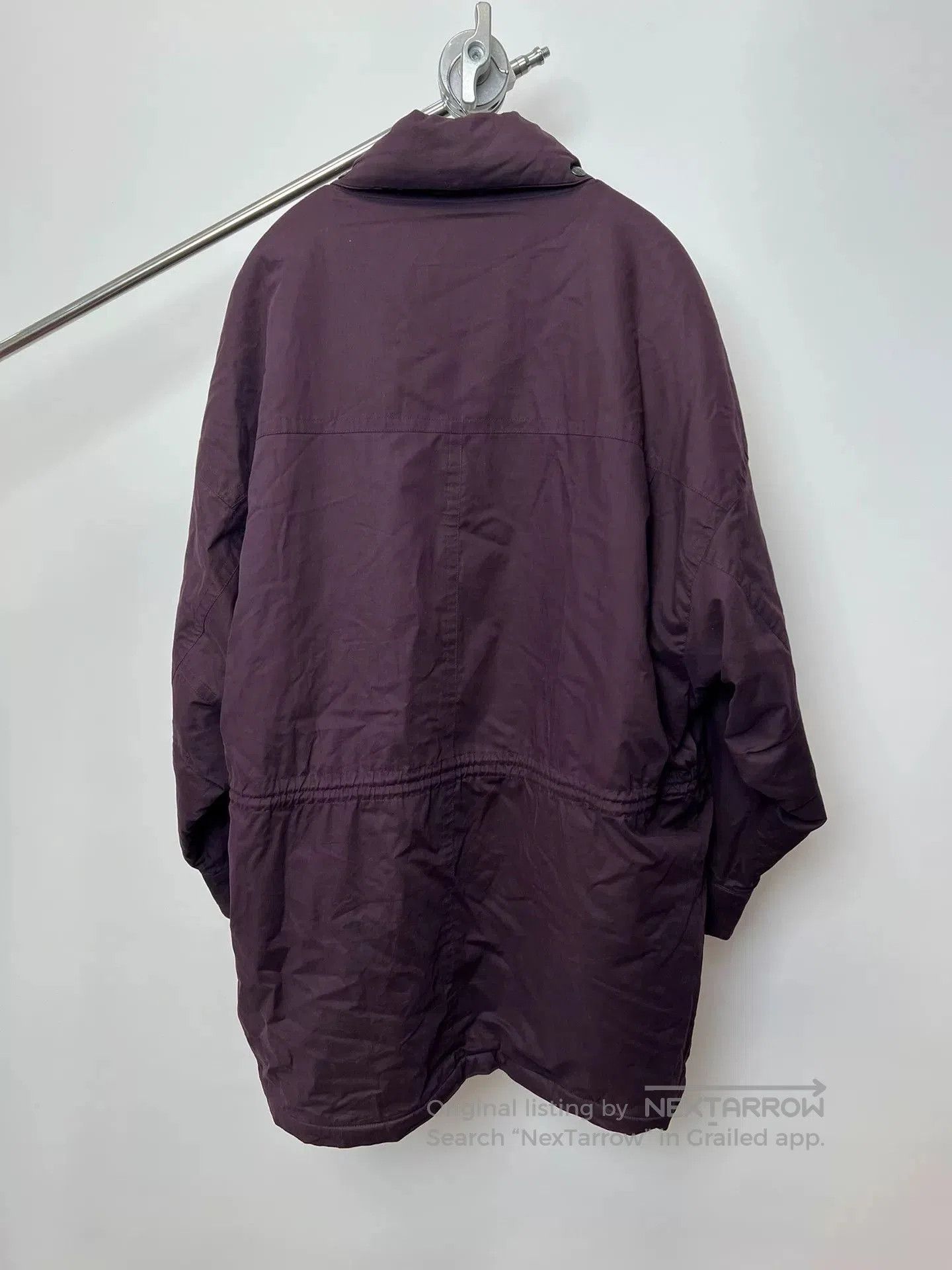 Burberry Burberry Purple Wool Lined Cotton Coat. Size XL / US 12-14 / IT 48-50 - 8 Thumbnail