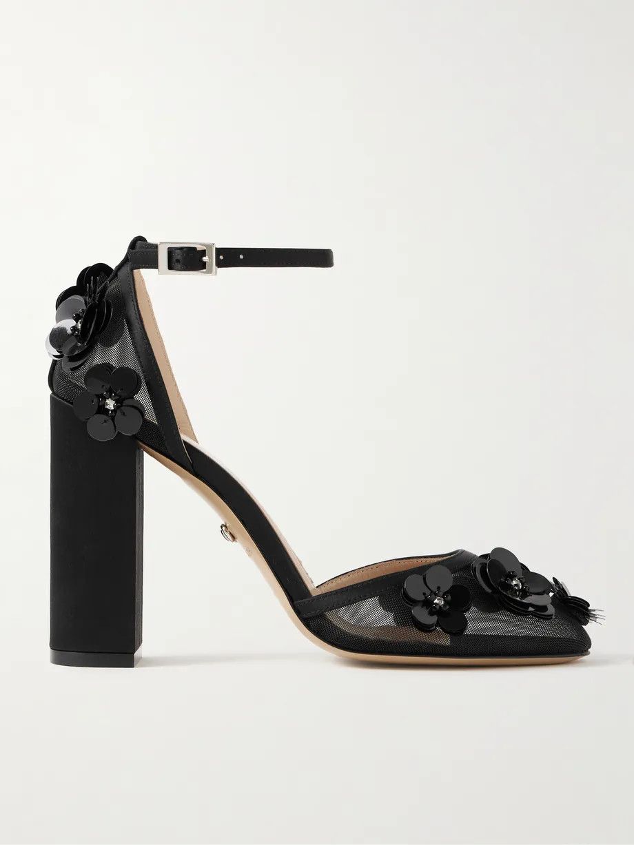 MACH & MACH o1s22i1n0724 Mesh Decollete Pumps in Black Size US 6 / IT 36 - 1 Thumbnail