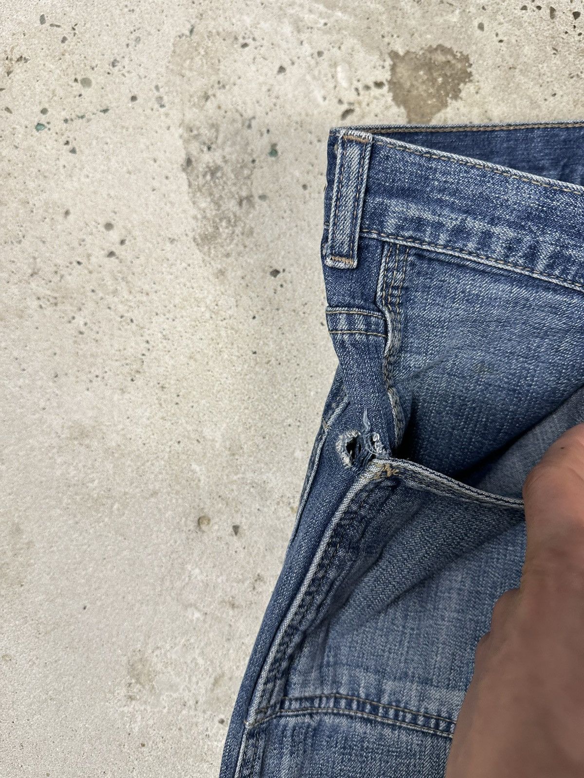 Carhartt × Lee × Vintage Vintage 90s Lee Workwear Flare Boot Cut Denim Pants Rare Size US 29 - 10 Thumbnail