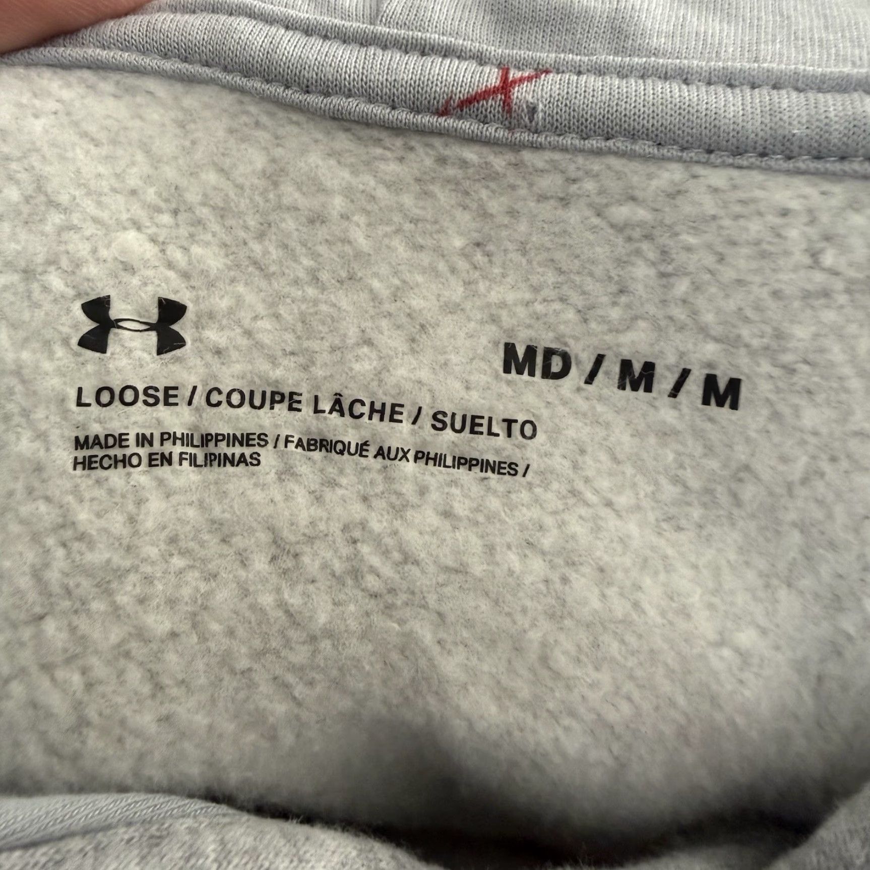 Under Armour Under Armour Hoodie Mens M Gray Pullover Fleece Loose Fit Training Sweatshirt Size US M / EU 48-50 / 2 - 2 Thumbnail
