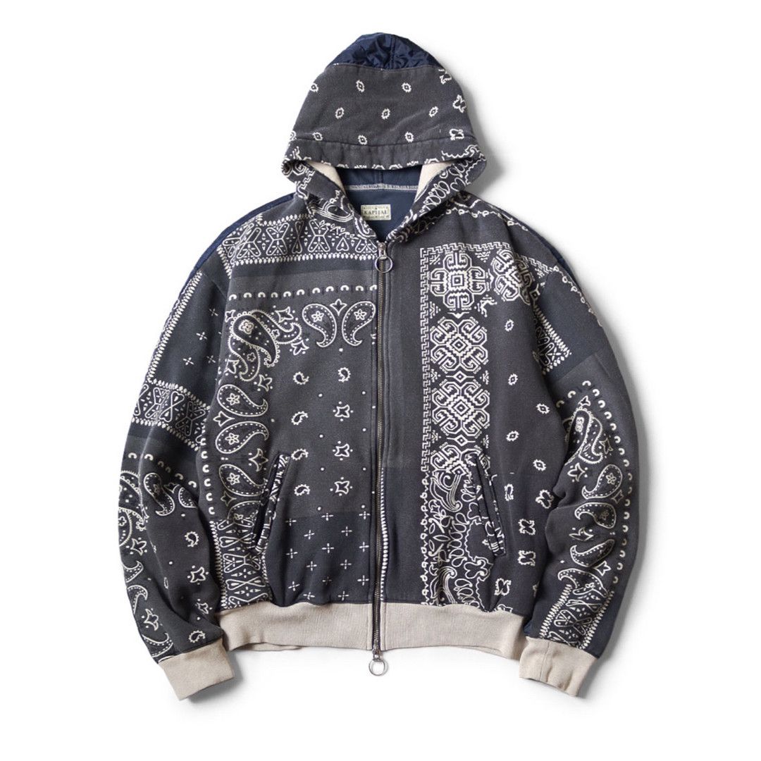 Kapital KAPITAL FLEECE BANDANA PRINT BIVOUAC HOODED SWEATSHIRT SZ 3 Size US L / EU 52-54 / 3 - 18 Thumbnail