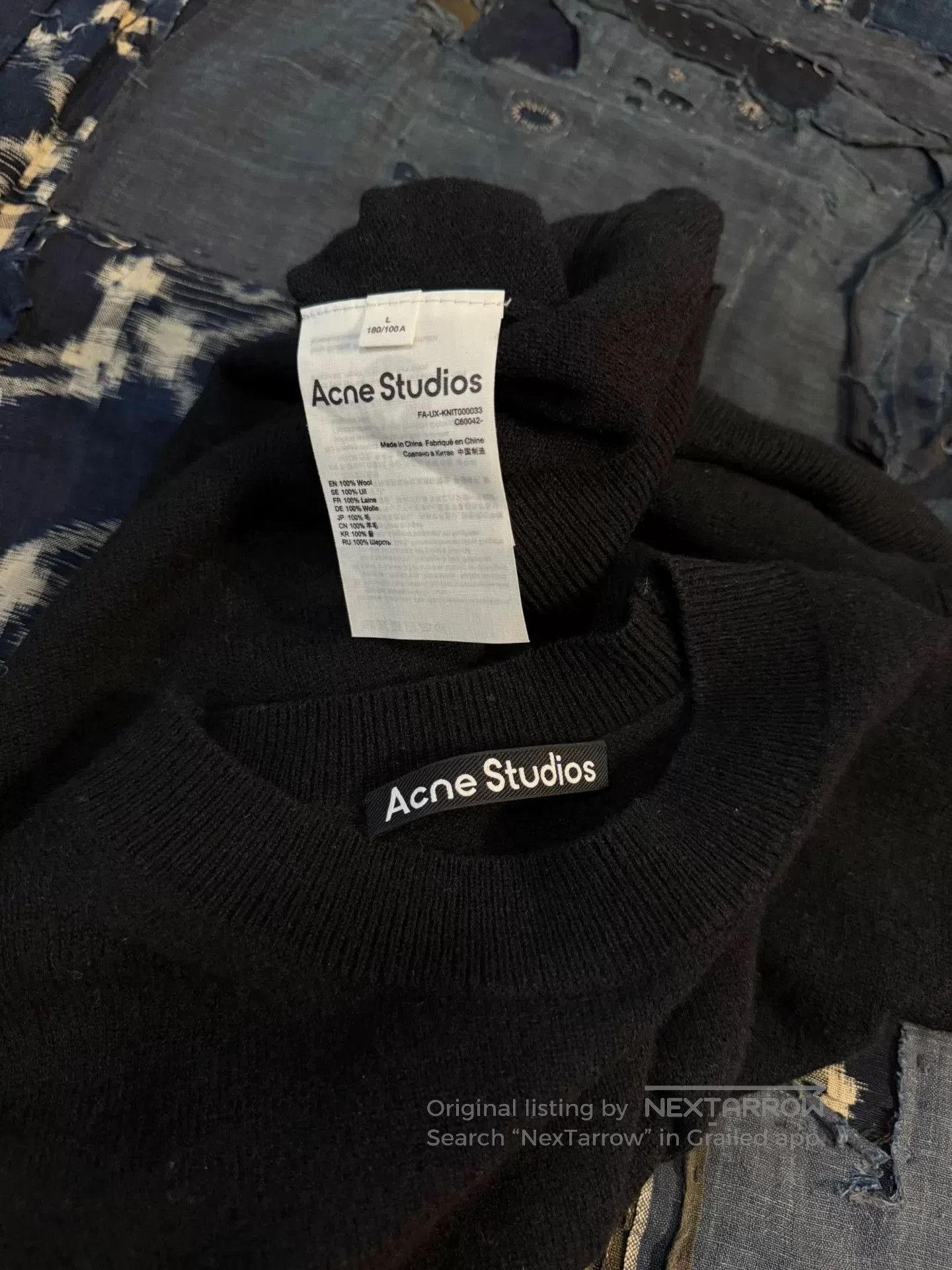 Acne Studios Acne Studios Black Knit Sweater Size L. Size US L / EU 52-54 / 3 - 9 Thumbnail
