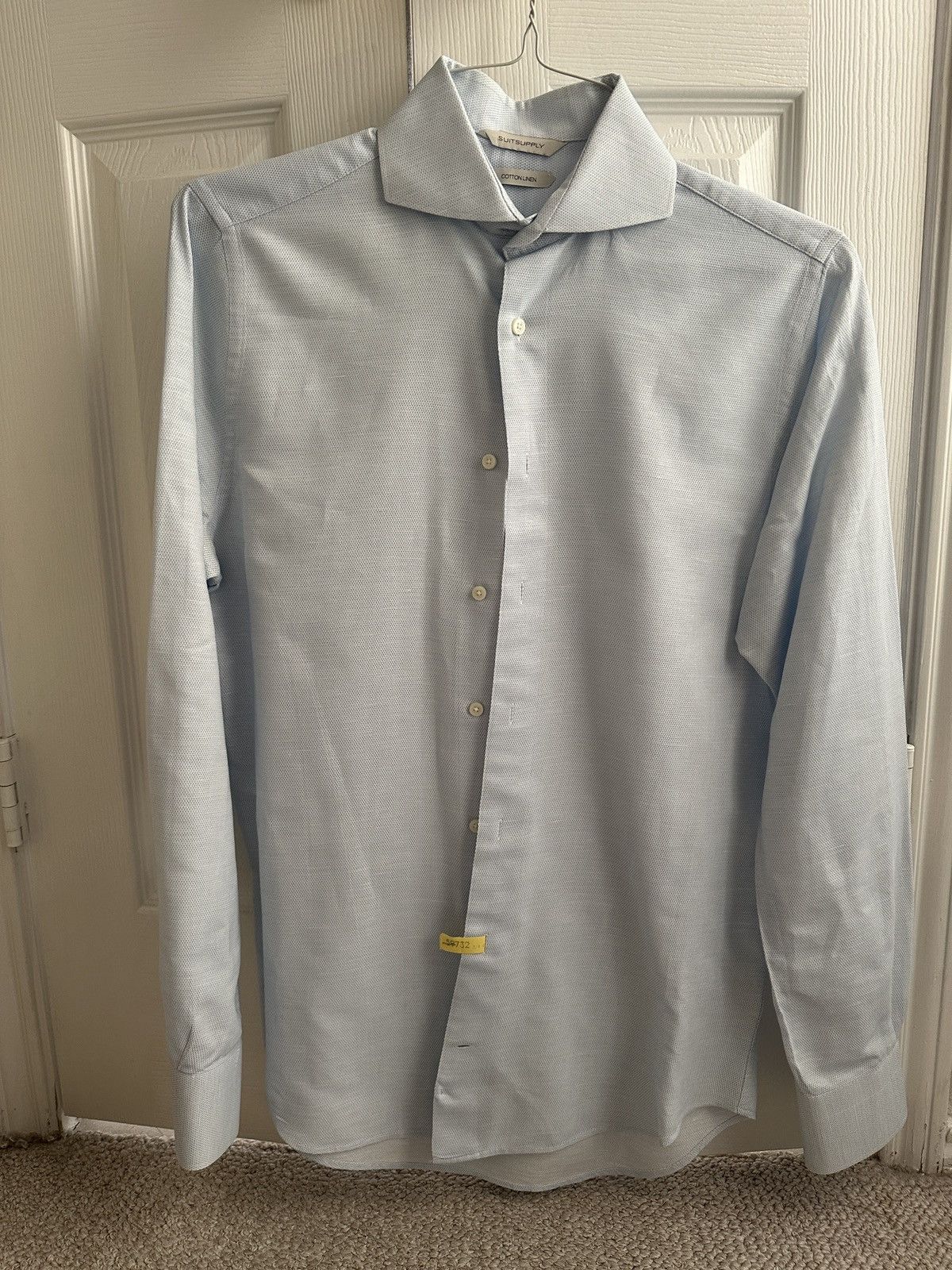 Suitsupply Suitsupply button up linen shirt, Sz M Size US M / EU 48-50 / 2 - 1 Thumbnail