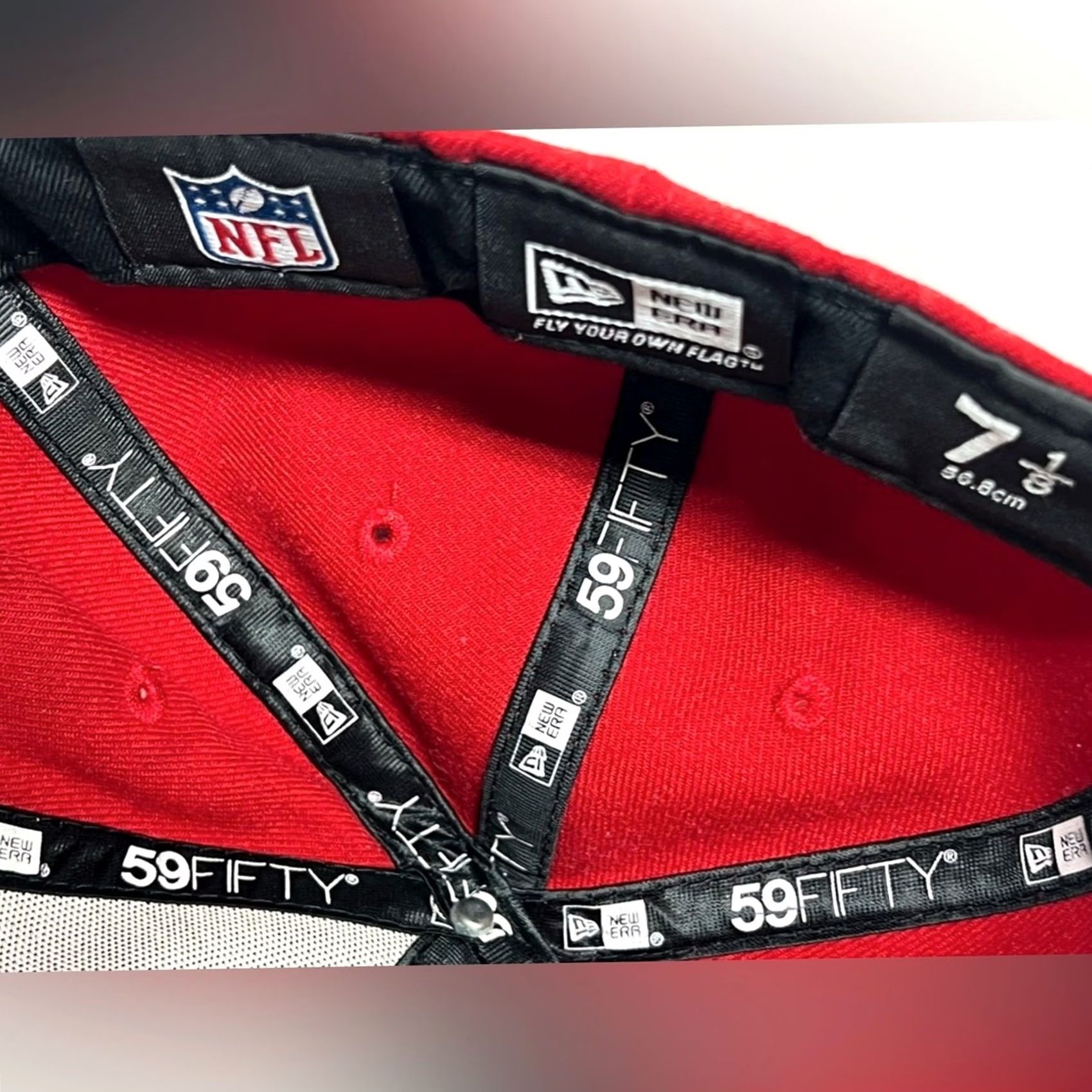 New Era New Era Hat Mens 7 1/8 Red NFL San Francisco 49ers 59FIFTY Field Cap Size RARE Size ONE SIZE - 6 Thumbnail
