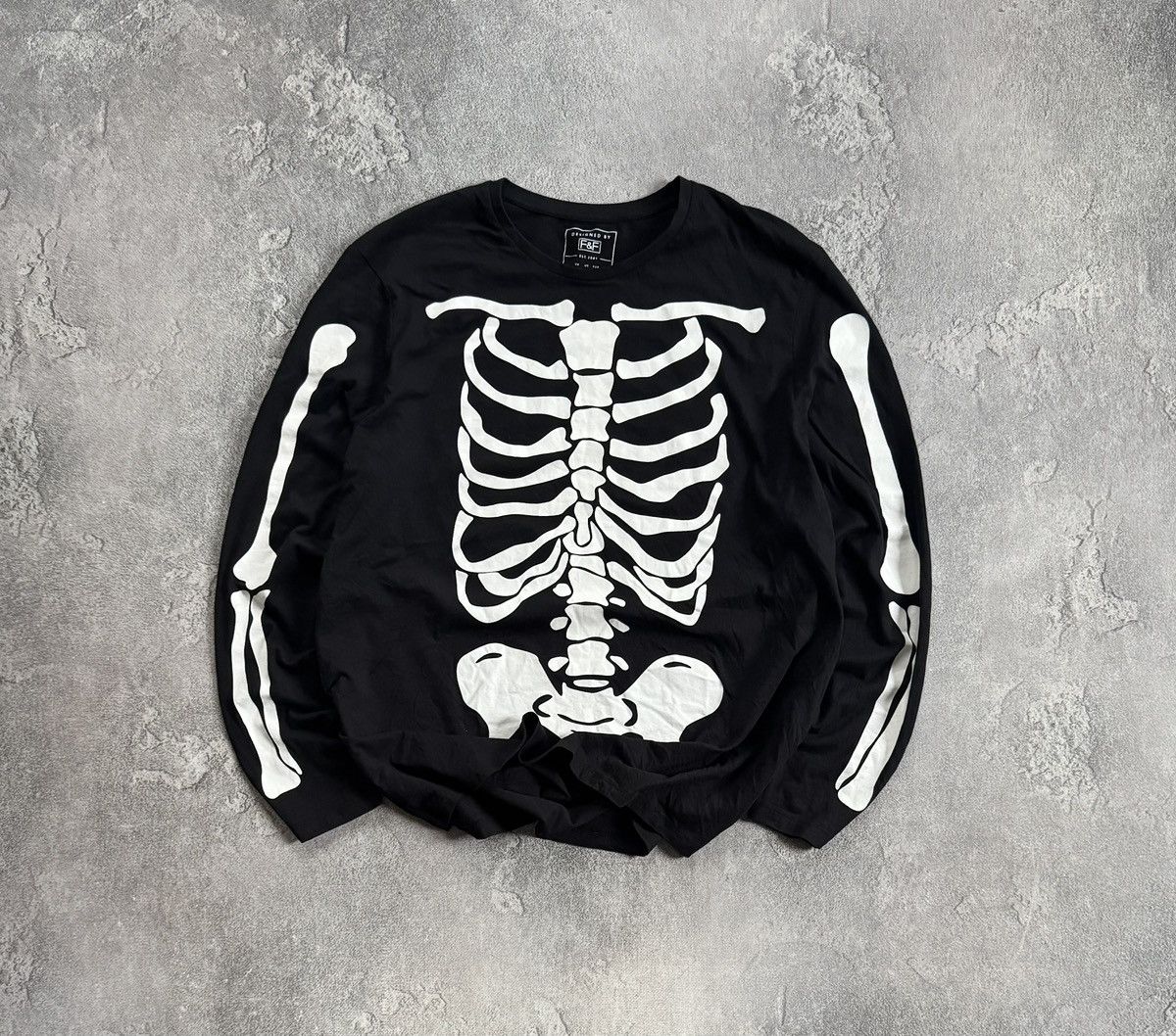 Hysteric Glamour Skeleton 🩻 Xray bones 🦴 tee tshirts long sleeve Y2K L.G.B. Size US XXL / EU 58 / 5 - 1 Thumbnail
