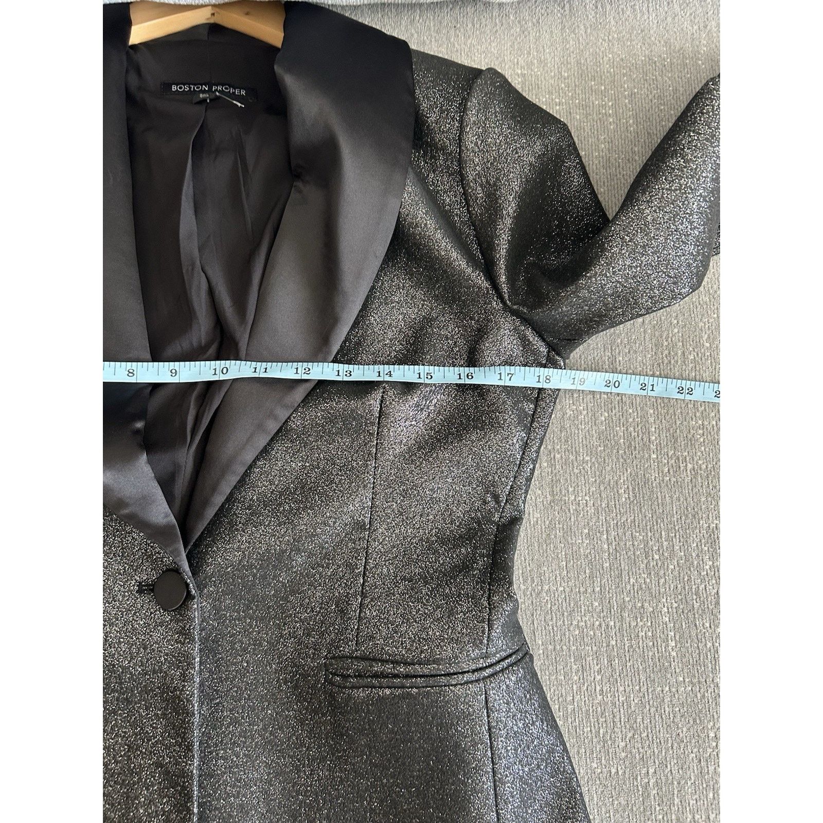 Boston Proper Boston Proper Metallic Shine Black Blaze Size 6 Glam Party Size M / US 6-8 / IT 42-44 - 10 Thumbnail