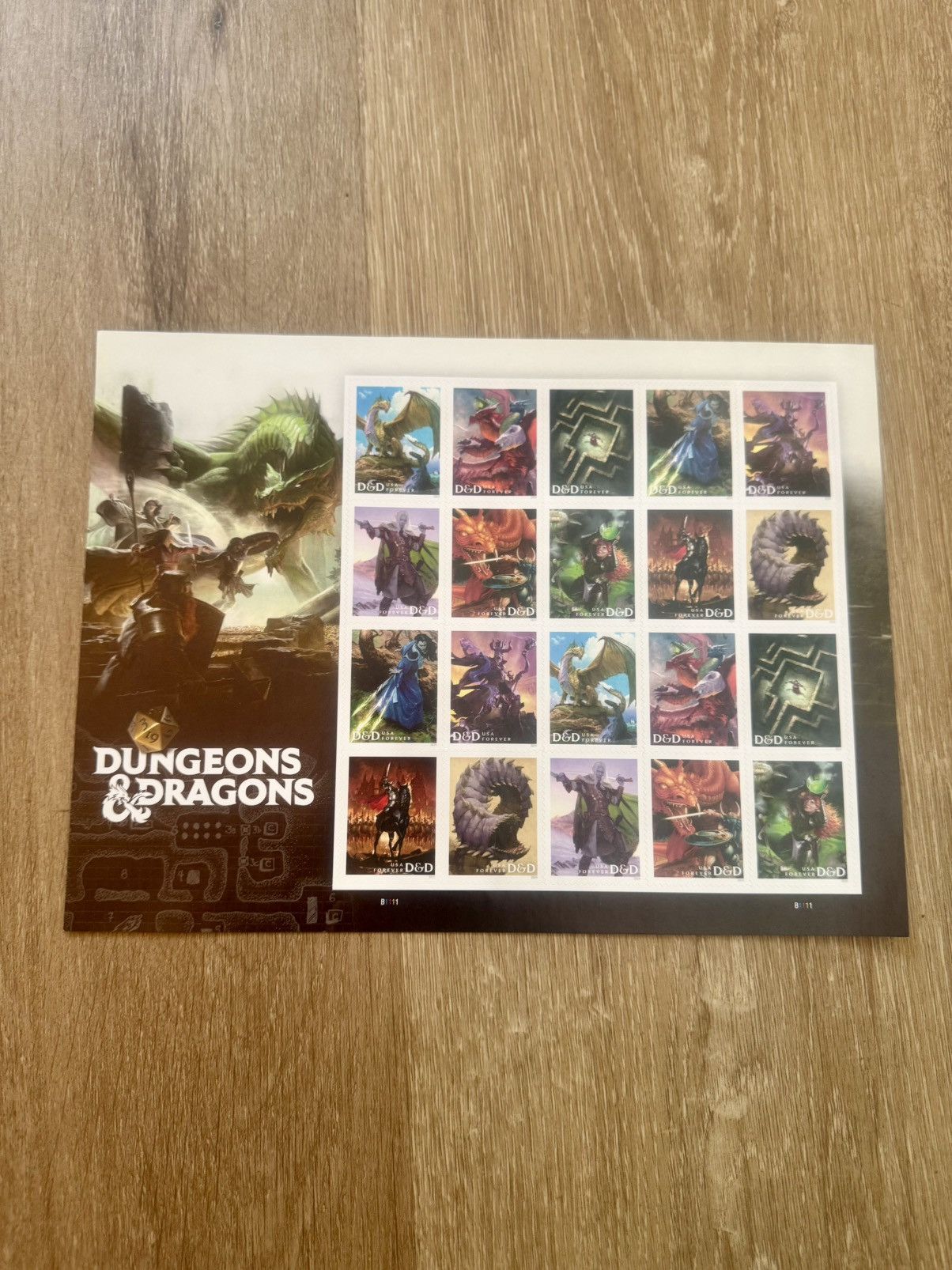 Brain Dead Dungeons & Dragons 2x Collectors Sheets of Stamps (2023) Size ONE SIZE - 1 Thumbnail