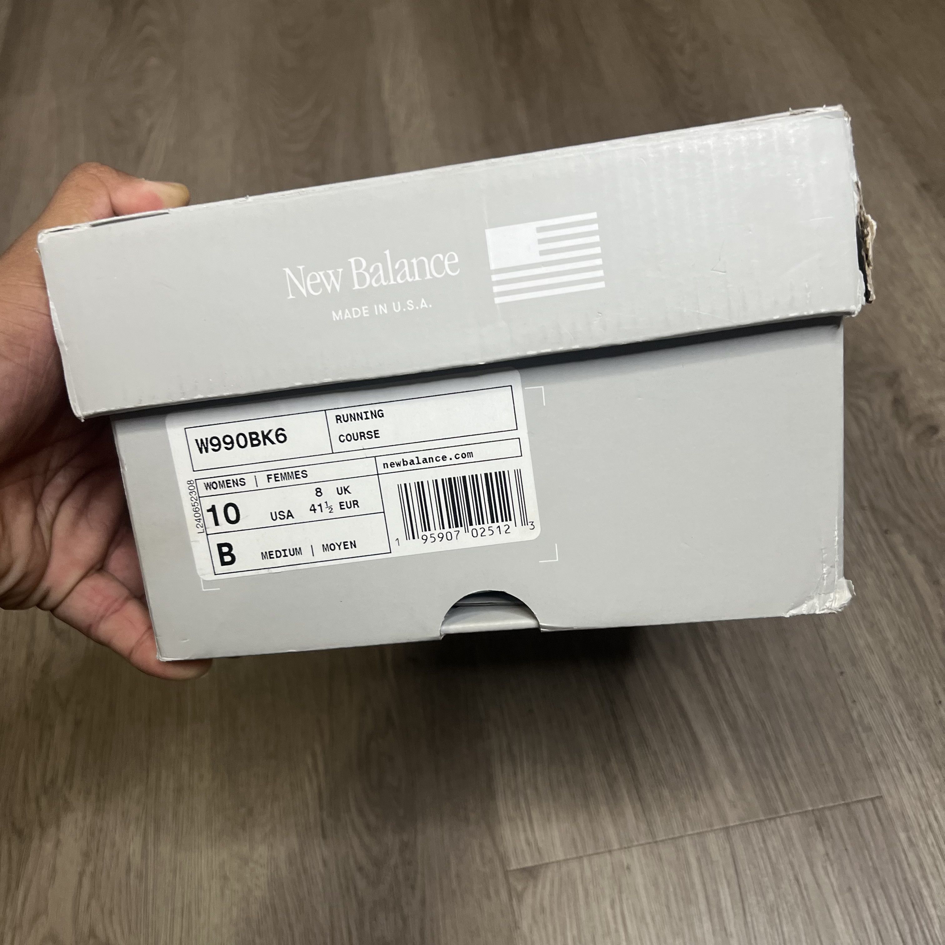 New Balance 990v6 MiUSA Black Grey White (Women's)