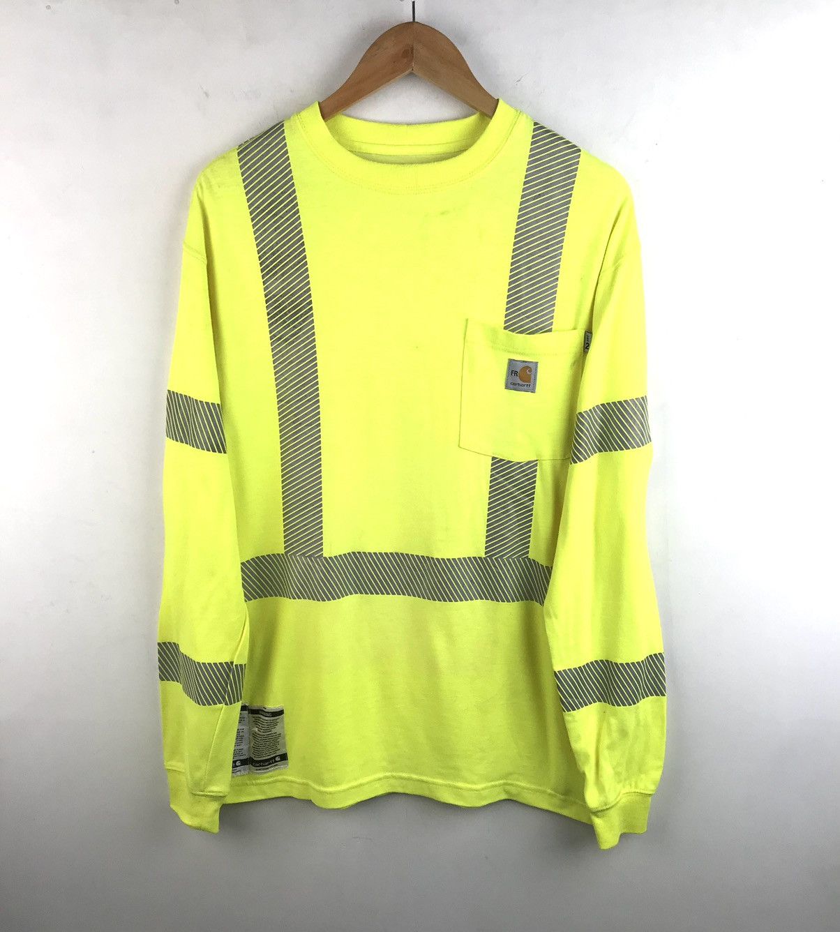 Carharrt fire resistant fluorescentlong sleeve reflective M