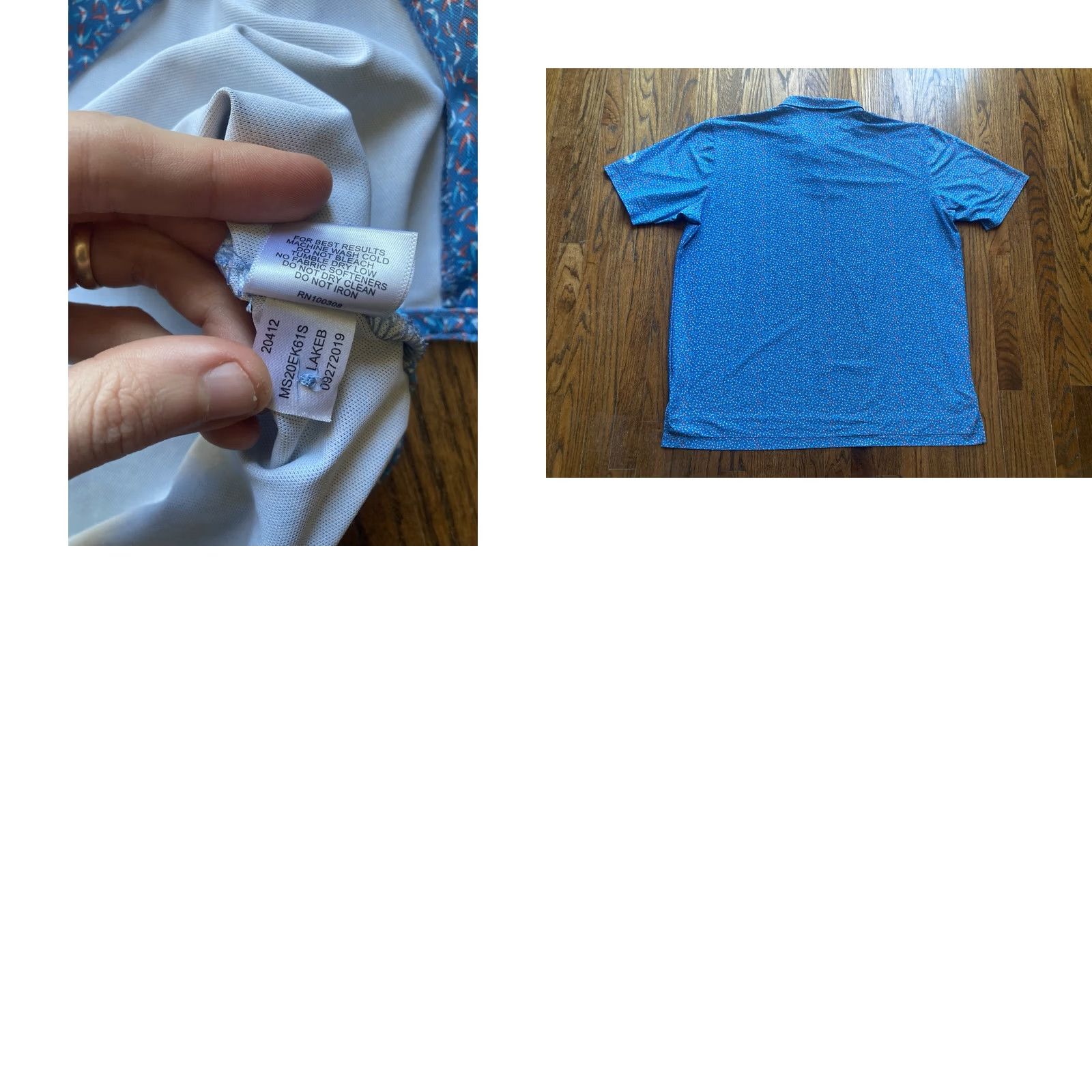 Peter Millar Peter Millar Summer Comfort Polo Shirt Mens 2XL Country Club Louisiana AOP Blue Size US XXL / EU 58 / 5 - 8 Thumbnail