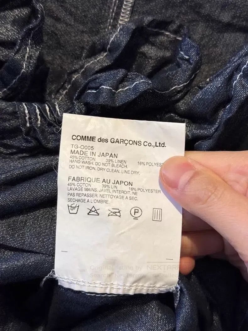Comme des Garcons Comme Des Garcons Cotton and Linen Blend Short Sleeve Dres Size S / US 4 / IT 40 - 9 Thumbnail