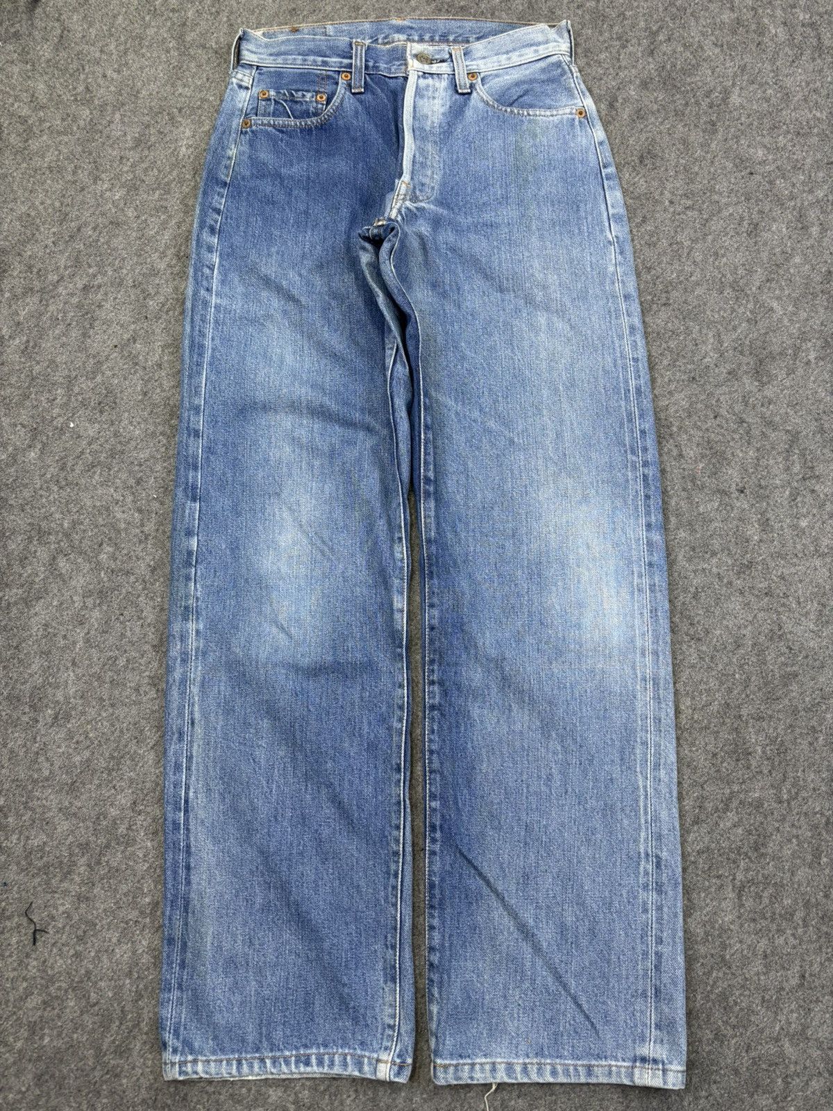 Levi's Vintage 90s Levis Big E 501 Selvedge Denim F928 Size US 27 - 15 Thumbnail