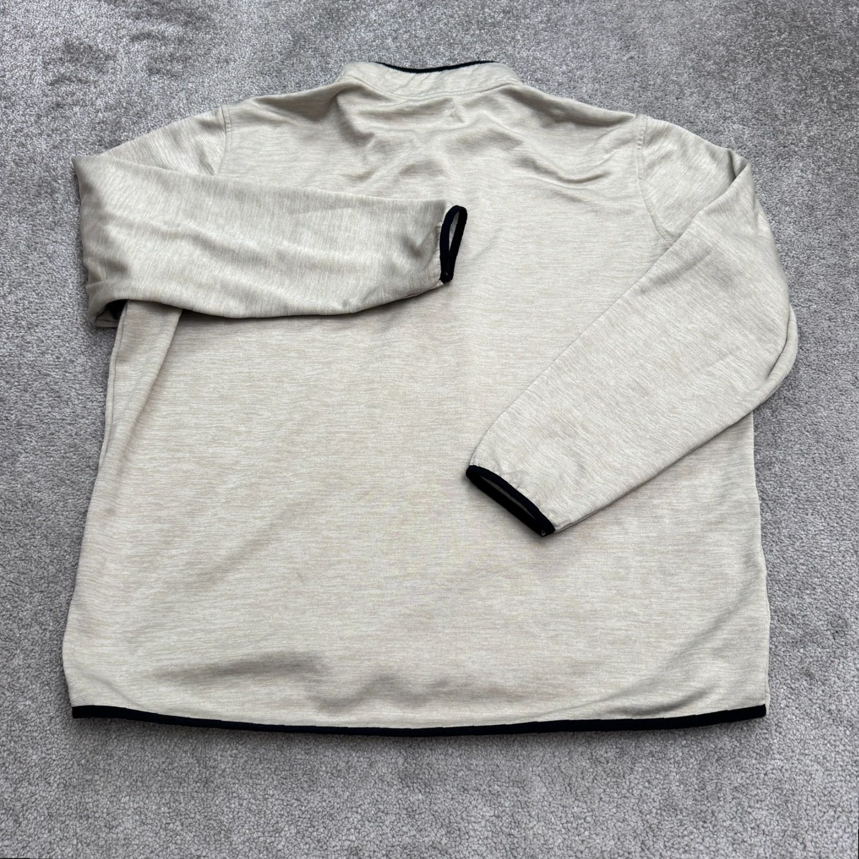 Under Armour Under Armour ColdGear Sweatshirt 1/4 Zip Pullover Mens XXL Beige Active Under Armour ColdGear Size US XXL / EU 58 / 5 - 2 Thumbnail