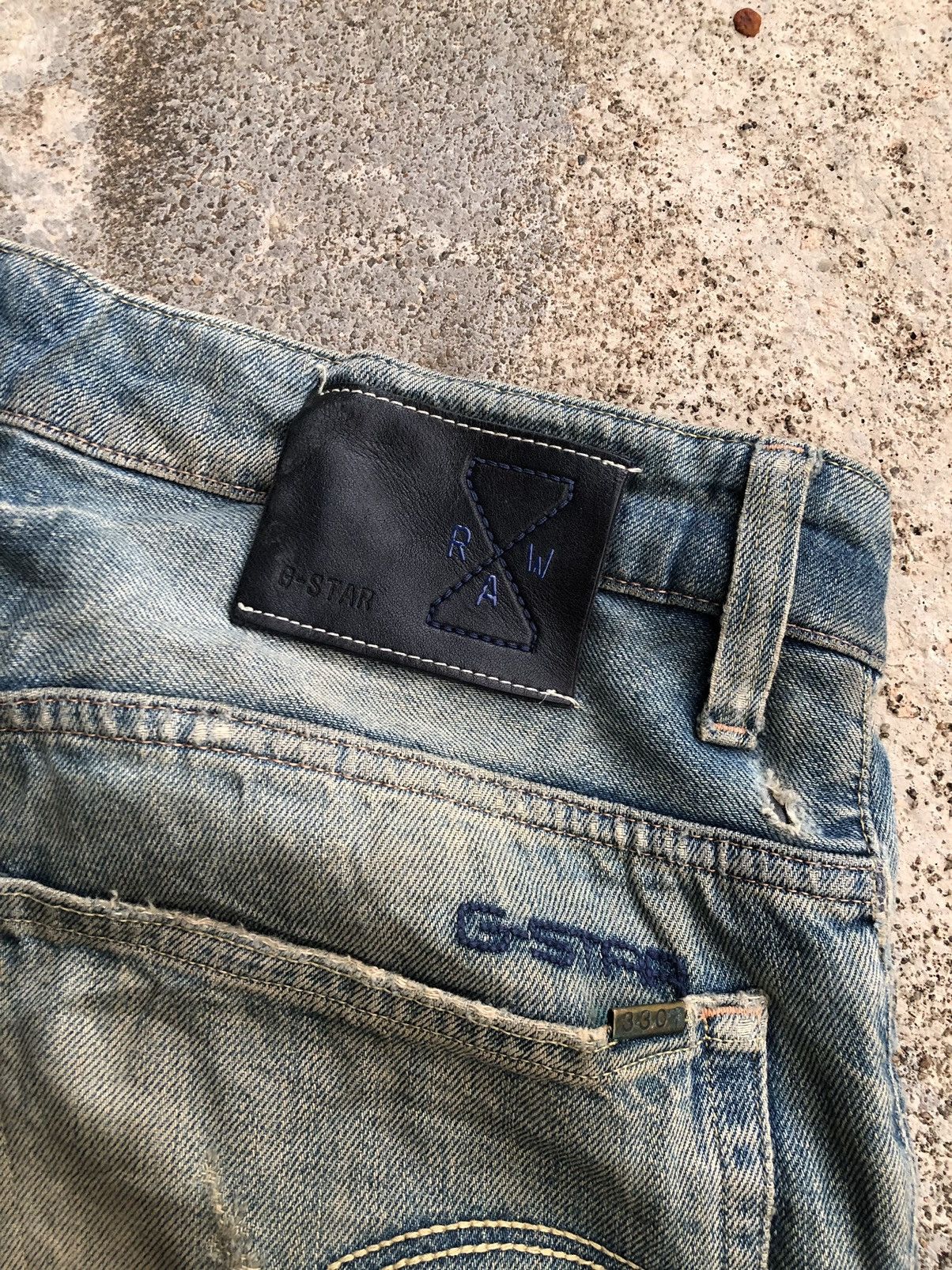 G-Star × Japanese Brand DISTRESSED G STAR RAW DENIM PANTS Size US 37 - 9 Thumbnail