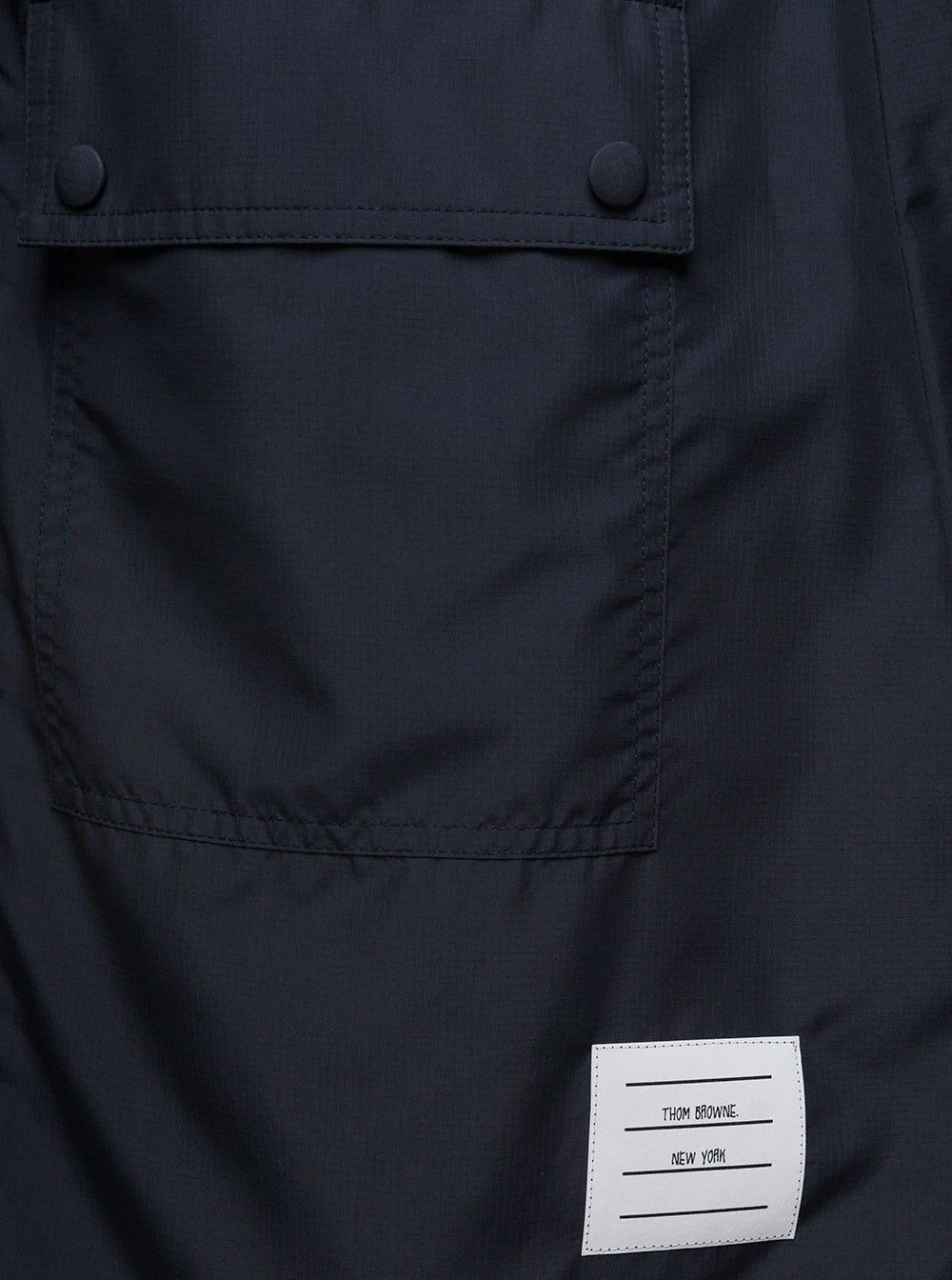 Thom Browne o1s22i1n0924 Ripstop Unlined Parka in Blue Size S / US 4 / IT 40 - 3 Thumbnail