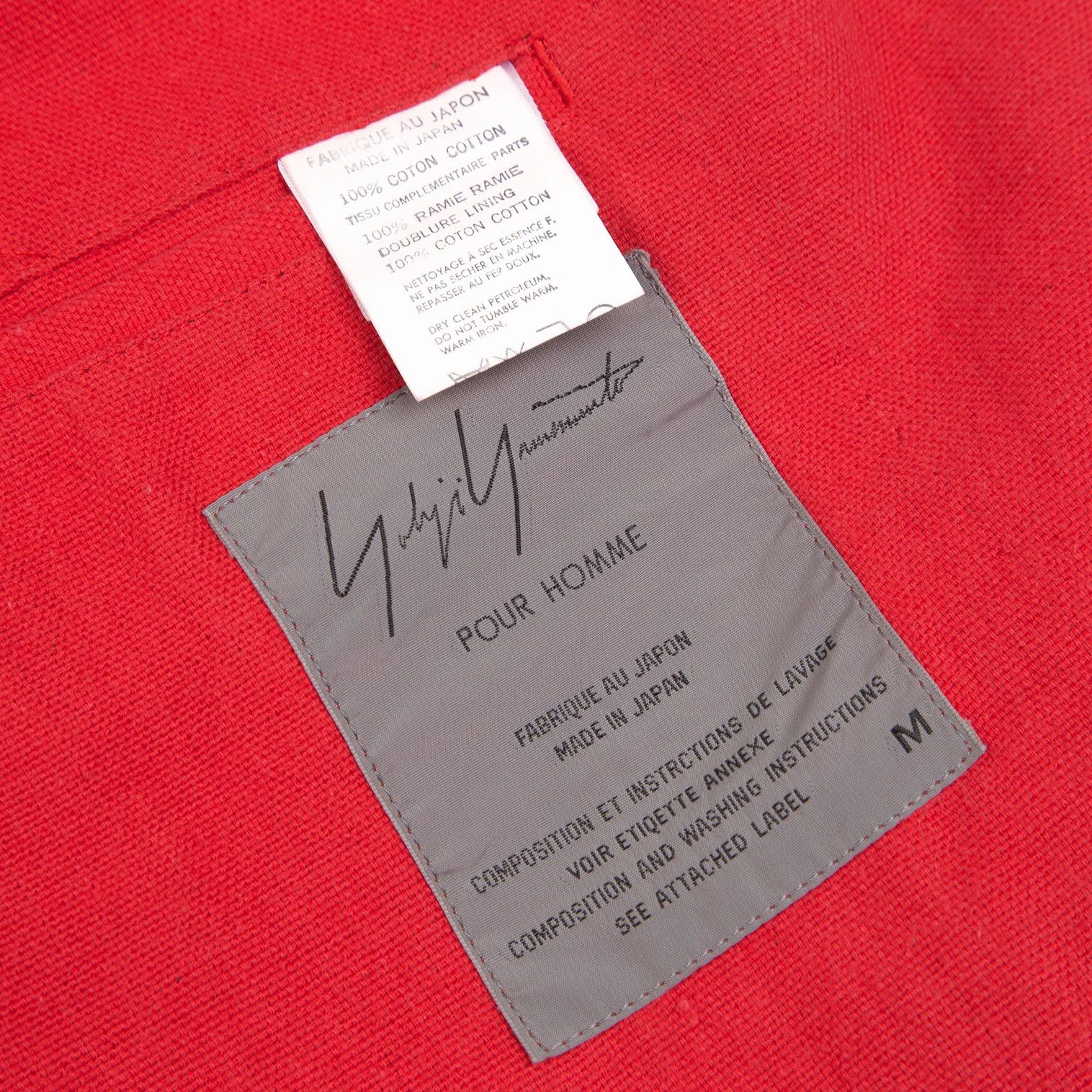 Yohji Yamamoto Yohji Yamamoto Bi-Color Jacket Red Black Size US M / EU 48-50 / 2 - 19 Thumbnail