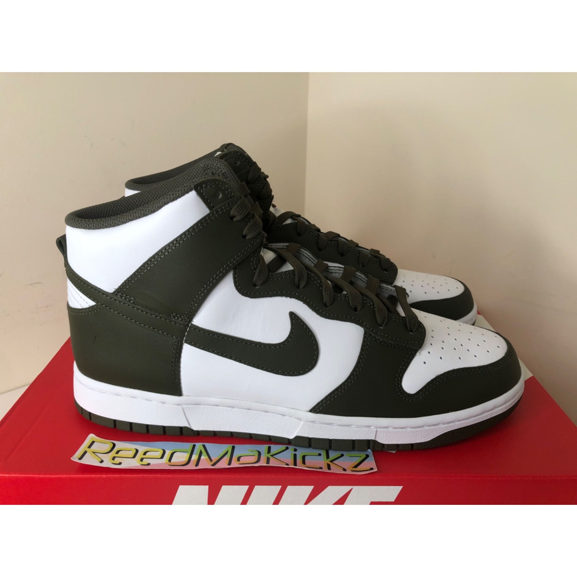 Nike Nike Dunk High White Cargo Khaki mens 11.5us Size US 11.5 / EU 44-45 - 3 Thumbnail