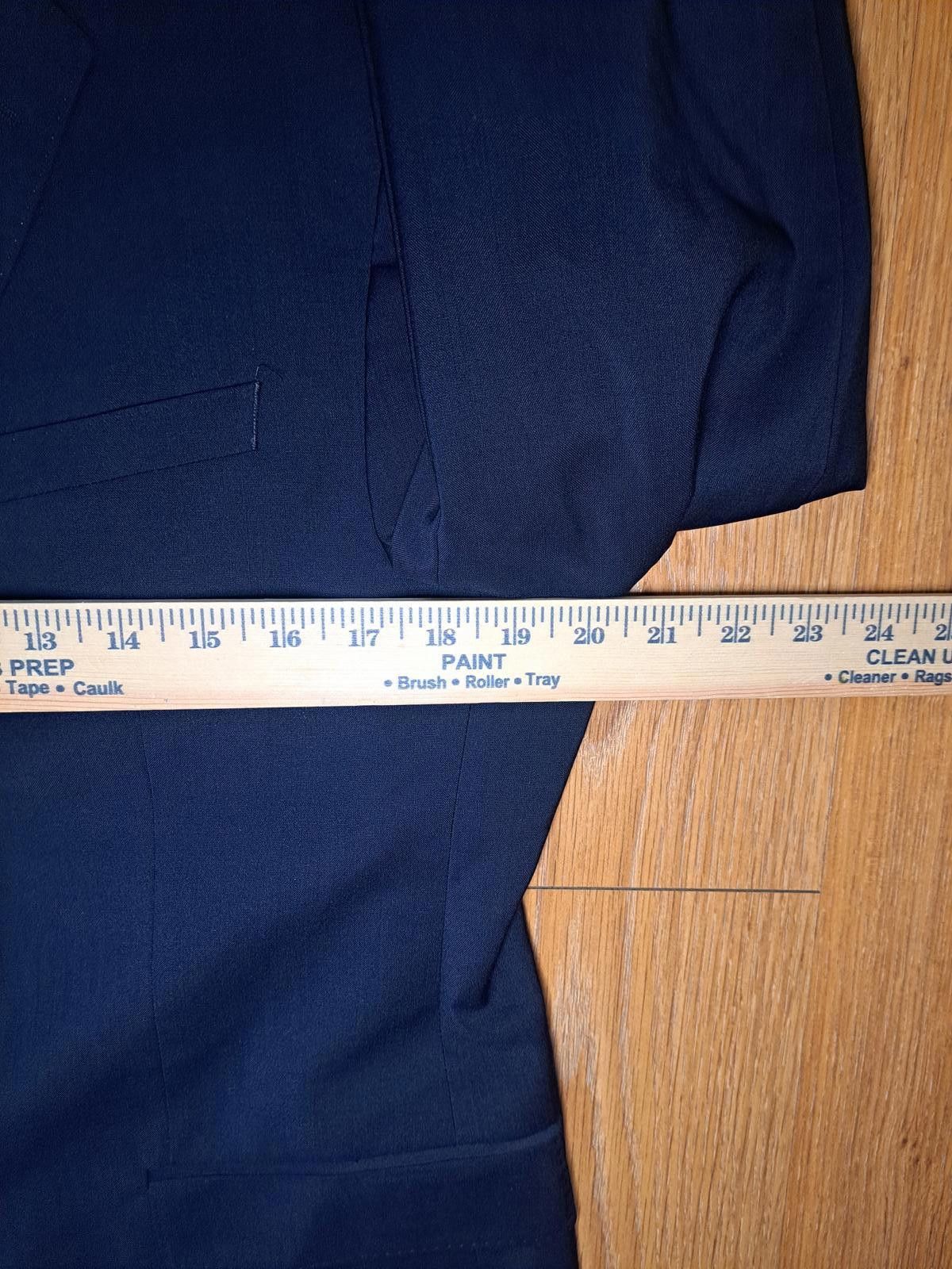 Hugo Boss Hugo Boss Marlane Biella Sport Coat Mens 40S Navy Blue Wool Size 40S - 11 Thumbnail