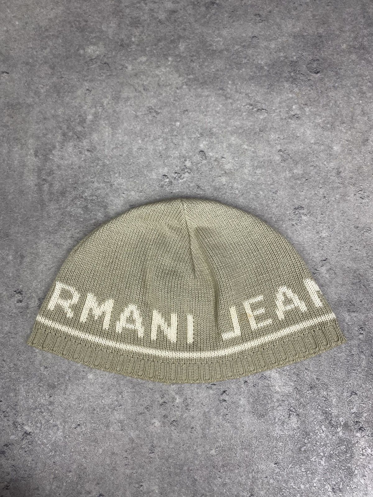 Emporio Armani Armani Jeans har 90’s USA beanie vintage rare streetwear y2k Size ONE SIZE - 1 Thumbnail